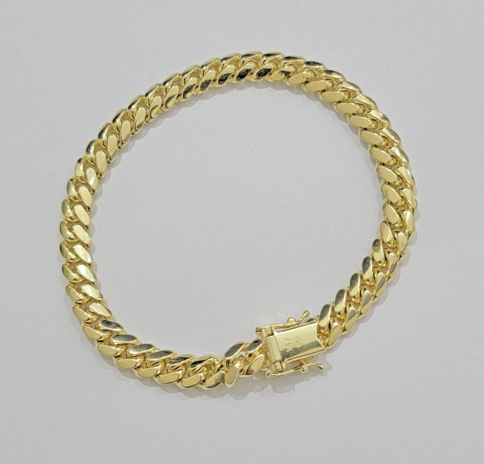 7mm 14k Gold Bracelet Miami Cuban Link 7"- 9 Inch Real 14kt Yellow Gold SOLID - Image 7
