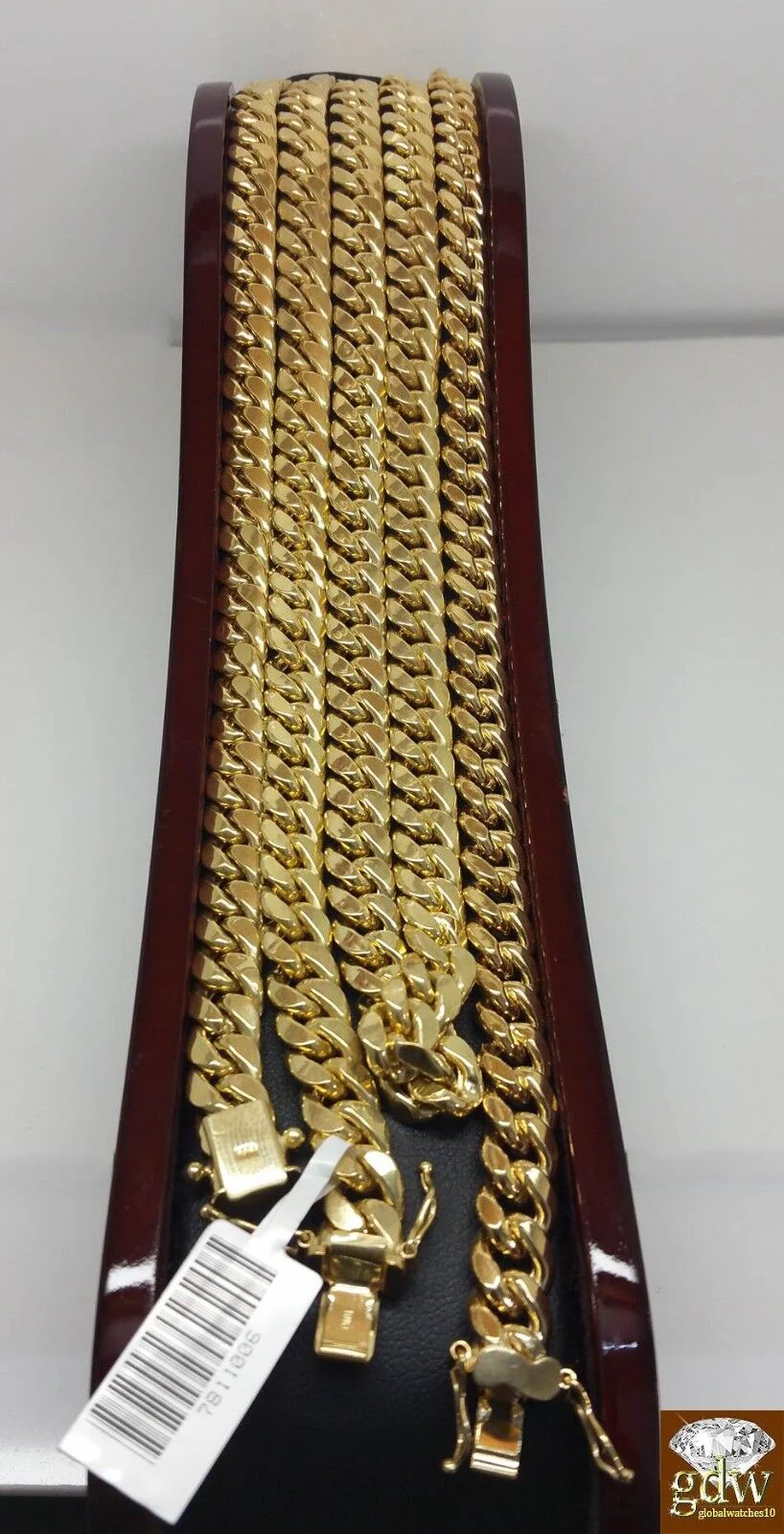 8mm 10k Gold Miami Cuban link Bracelet 7.5" 8" 8.5" 9" REAL 10kt Yellow Gold - Image 5