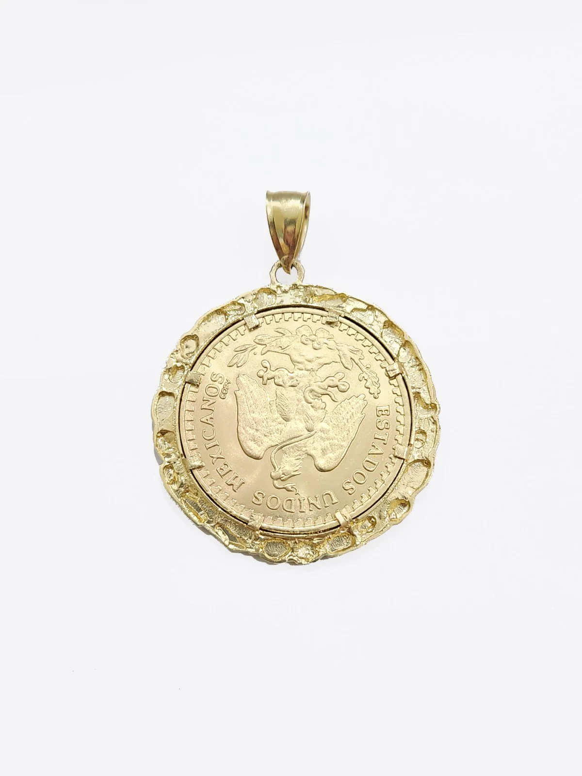 Centenario Coin Copy in Solid Yellow 14k Gold 50 Pesos 1947 Mexico/Mexican Coin - Image 6