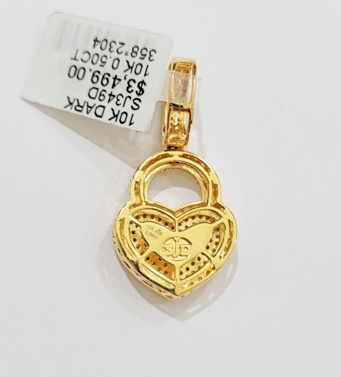 Diamond Key charm pendant Real 10k gold 1/2 Natural Diamonds For Men Women, REAL - Image 4