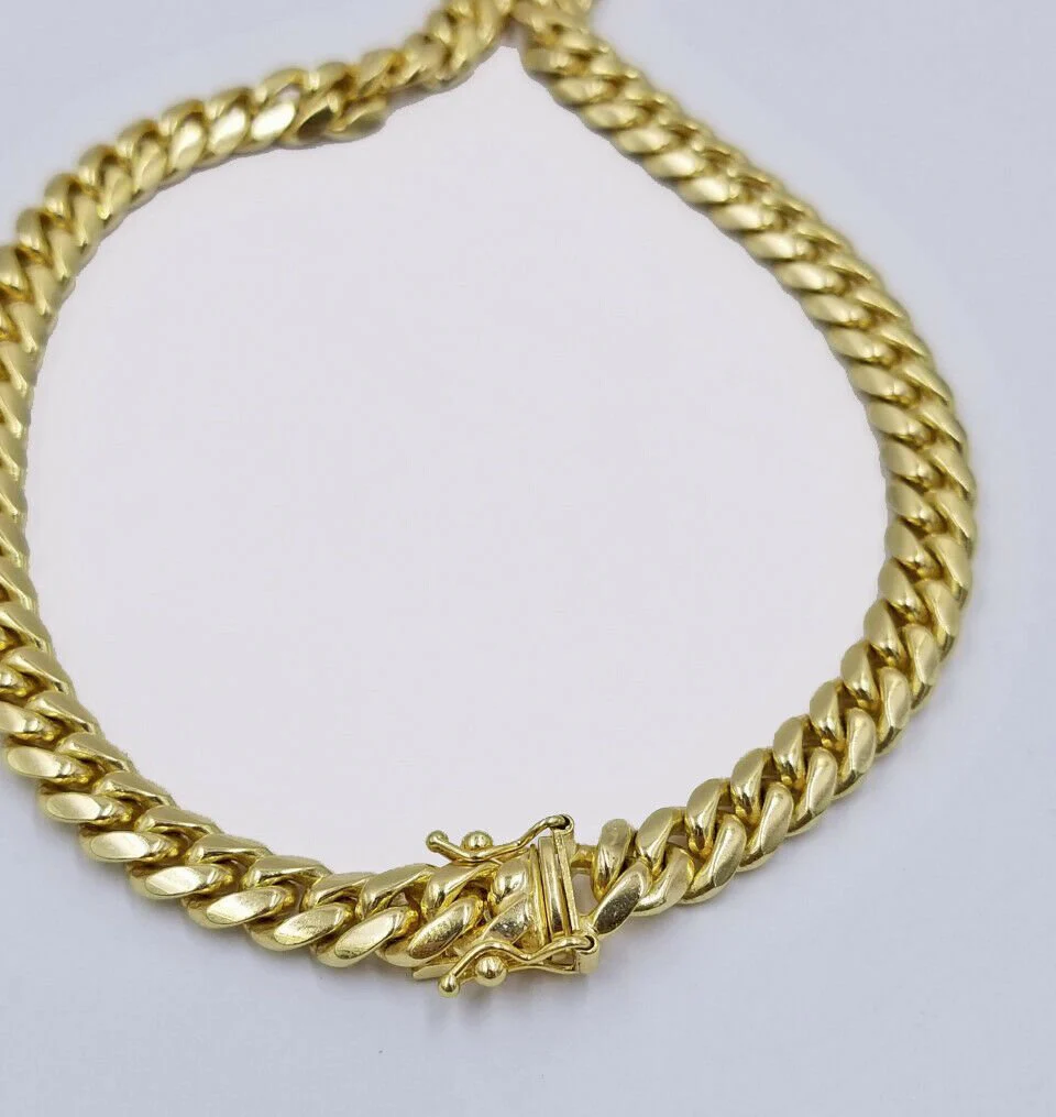 Kids REAL 10k Gold Miami Cuban Link Bracelet 6mm 6" Inch 10KT Yellow Gold Strong - Image 4