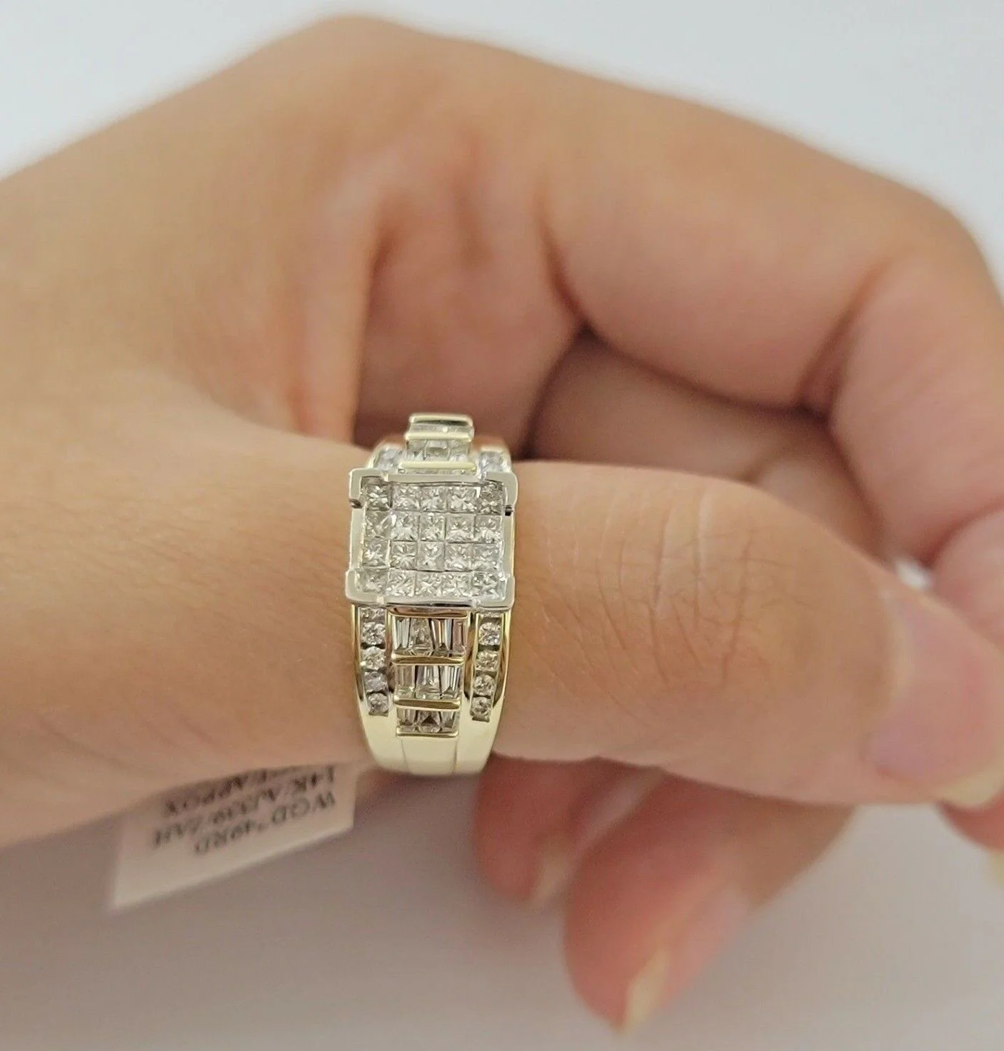 Ladies 14k Yellow Gold Ring Natural 2CT Diamond Women REAL , Wedding Engagement Ring Sizes 6,7,8,9,10,11 & 12 - Image 10