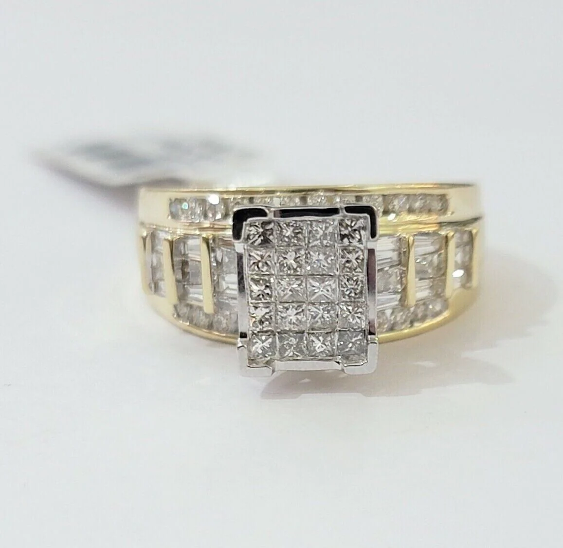 Ladies 14k Yellow Gold Ring Natural 2CT Diamond Women REAL , Wedding Engagement Ring Sizes 6,7,8,9,10,11 & 12 - Image 6