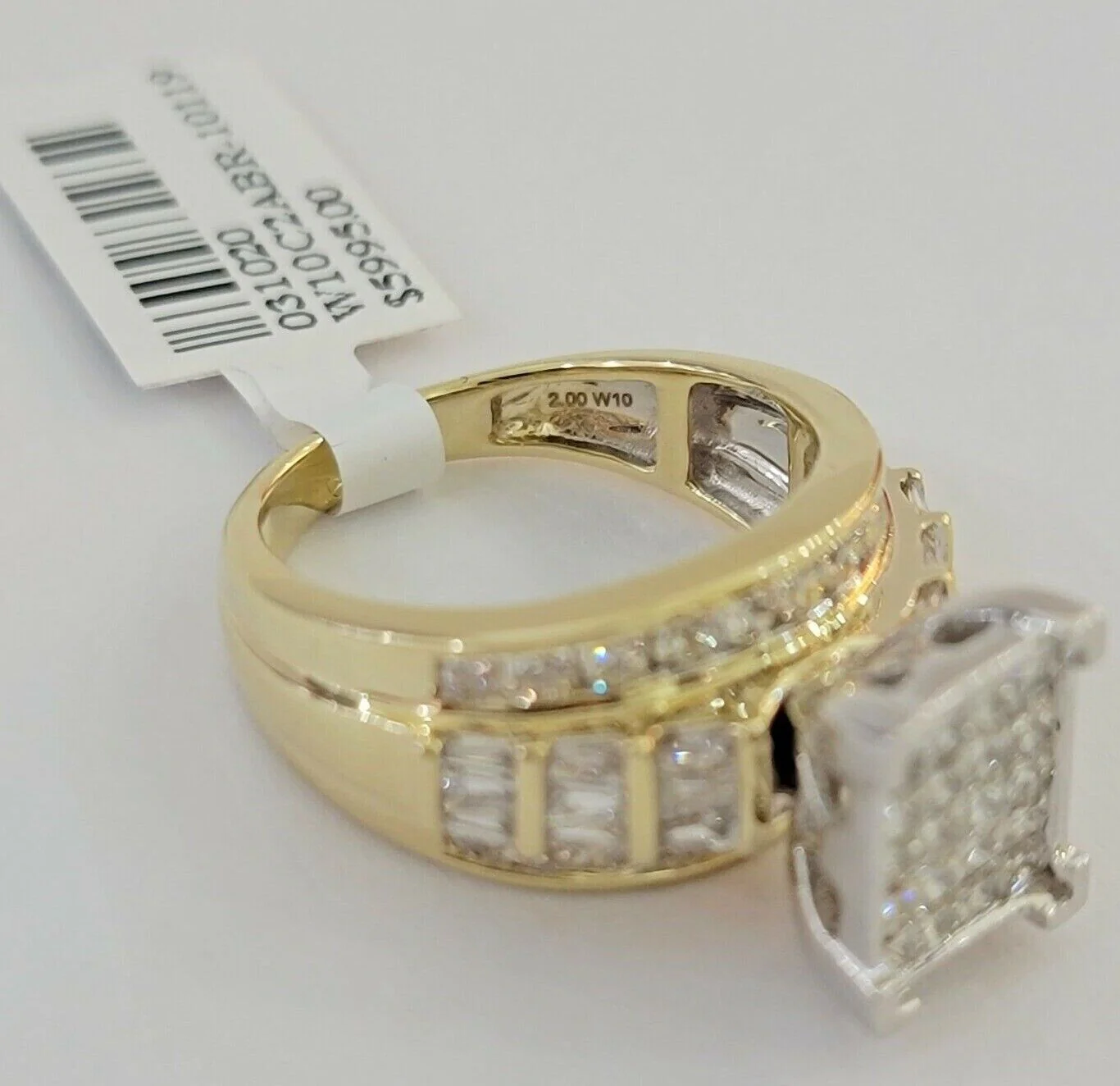 Ladies 14k Yellow Gold Ring Natural  2CT Diamond Women REAL , Wedding Engagement Ring Sizes 6,7,8,9,10,11 & 12 - Image 6