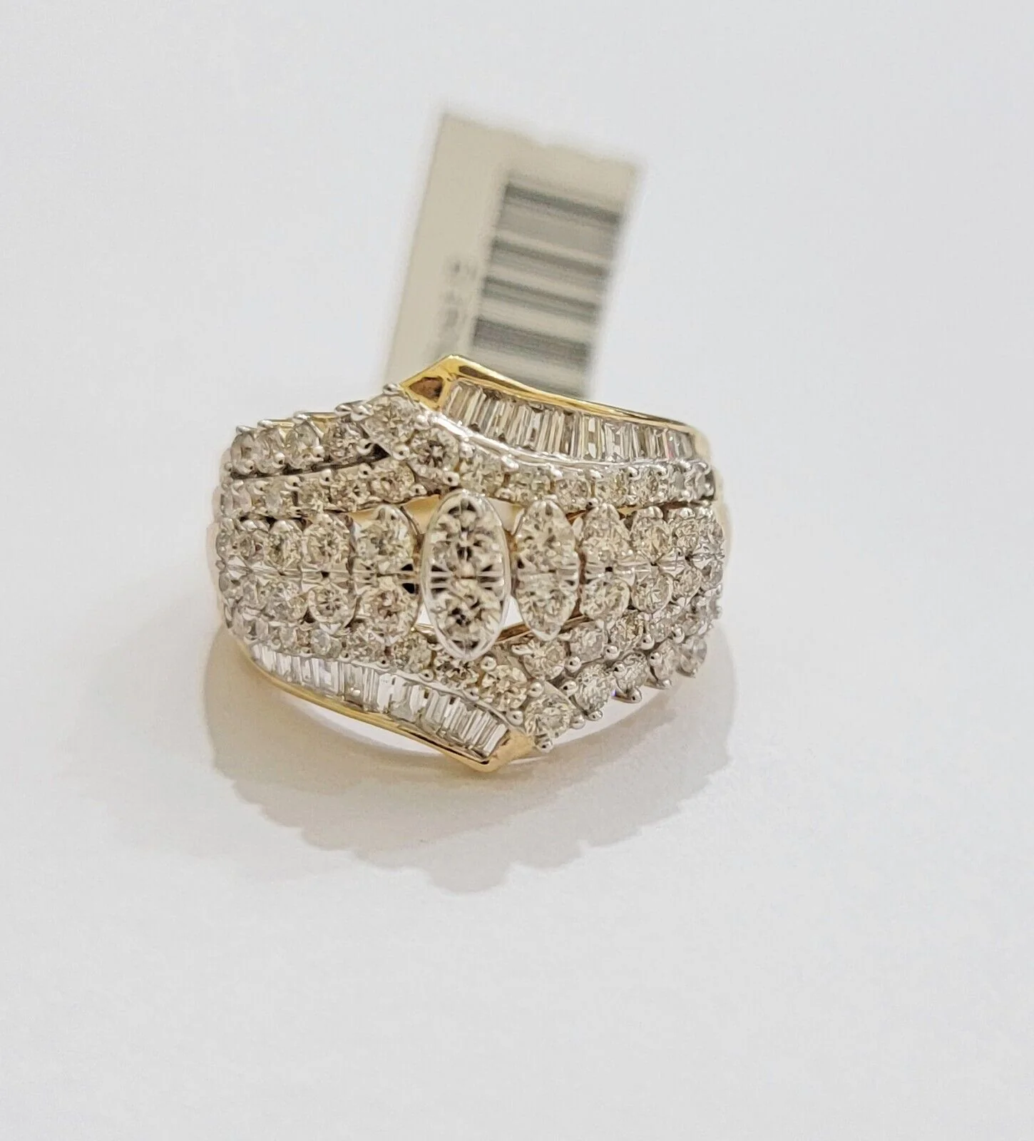 Ladies Diamond Ring Solid 10k Yellow Gold 1.50CT Natural Diamond women band REAL - Image 2