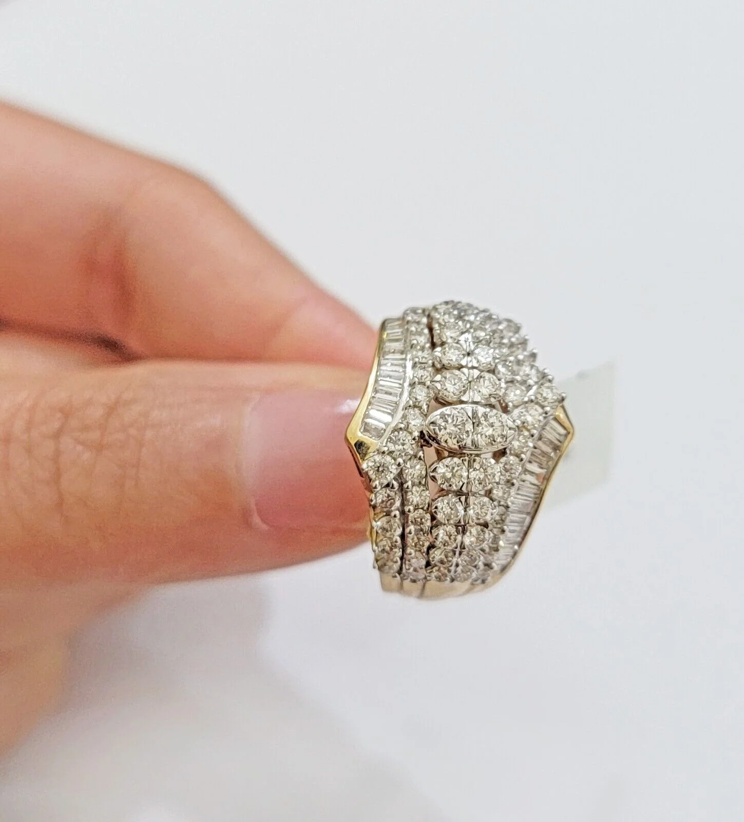 Ladies Diamond Ring Solid 10k Yellow Gold 1.50CT Natural Diamond women band REAL - Image 5