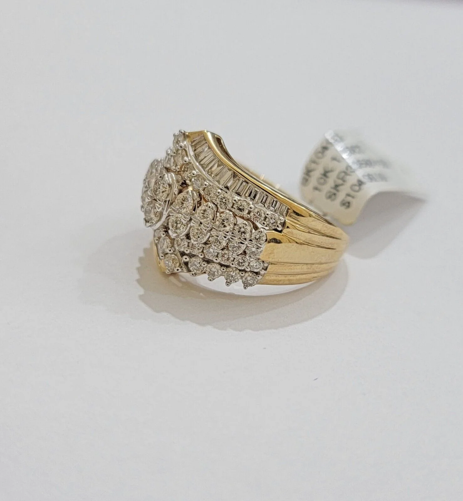 Ladies Diamond Ring Solid 10k Yellow Gold 1.50CT Natural Diamond women band REAL - Image 6