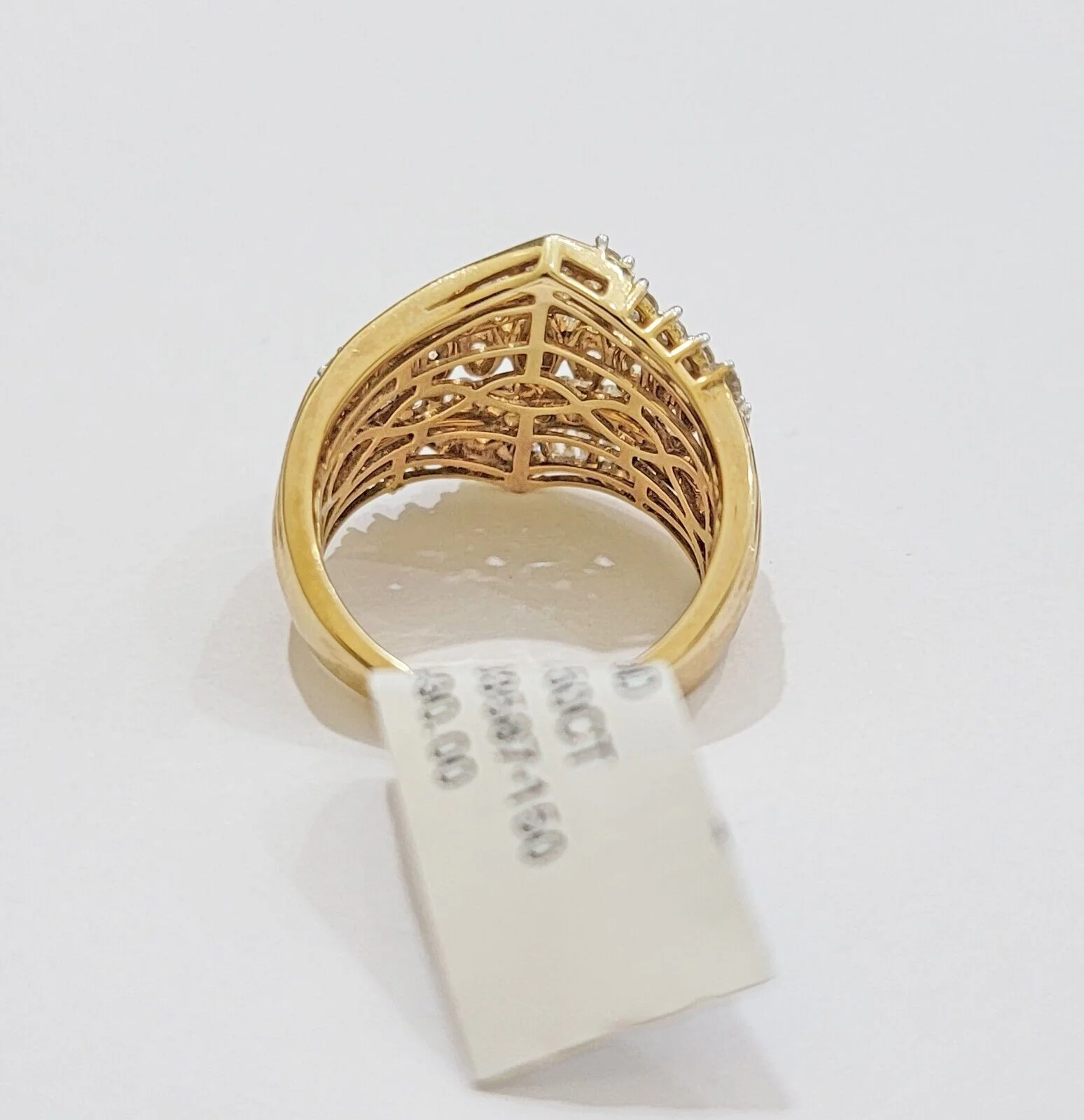 Ladies Diamond Ring Solid 10k Yellow Gold 1.50CT Natural Diamond women band REAL - Image 7