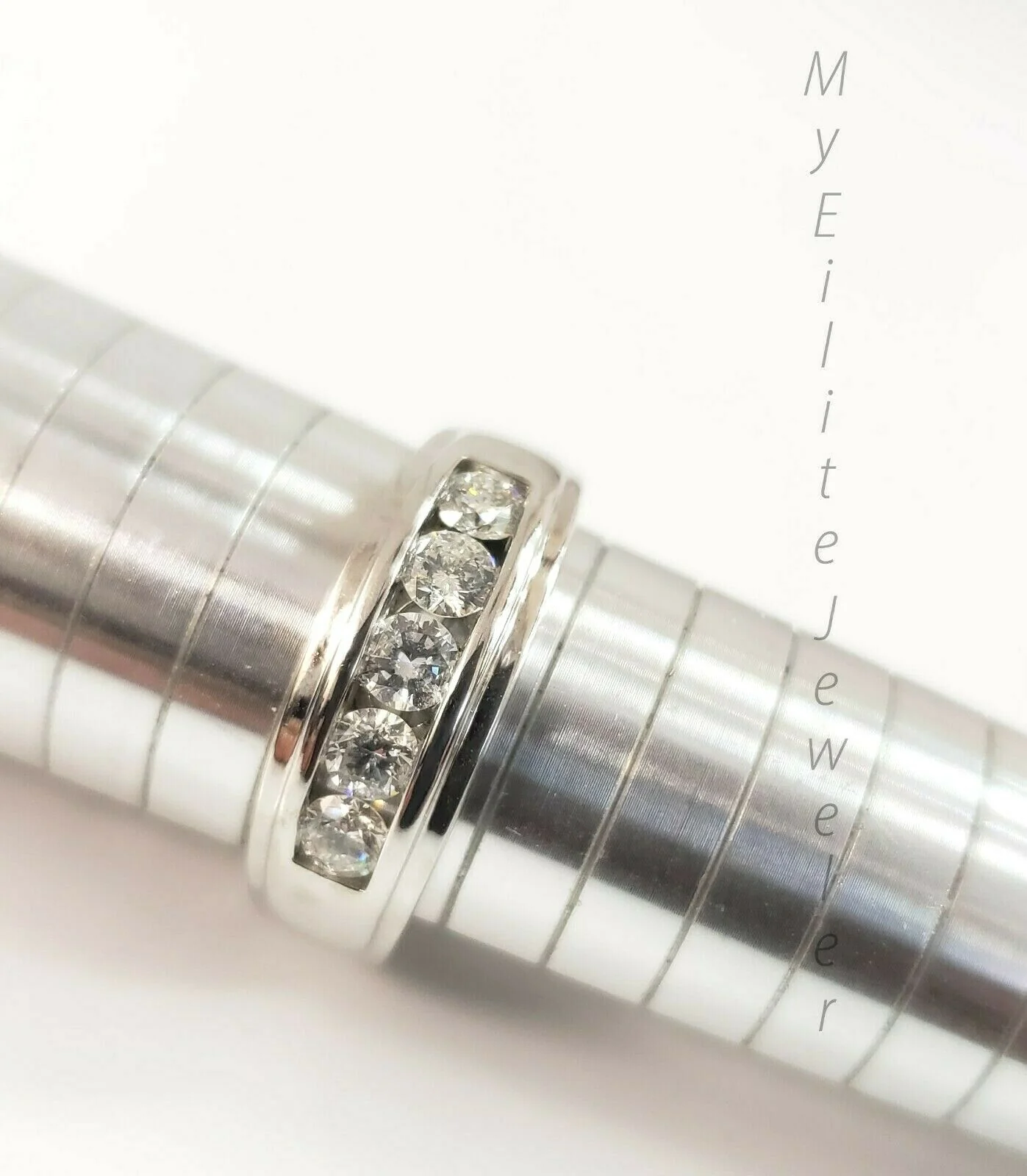 Men's 1 CT Solitaire Diamond Ring 10 K Solid White Gold Band Thick Bands Ring Sizes 6,7,8,9,10,11 & 12 - Image 7