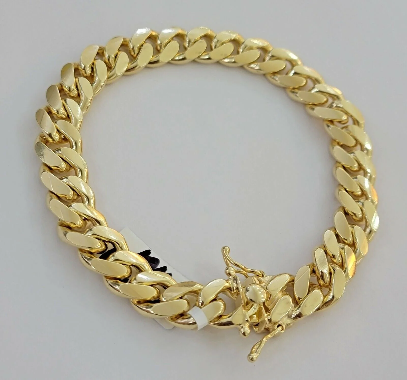 Mens 10k Gold Bracelet 9 Inch Miami Cuban Link 11mm Solid 10KT Yellow Gold REAL - Image 5