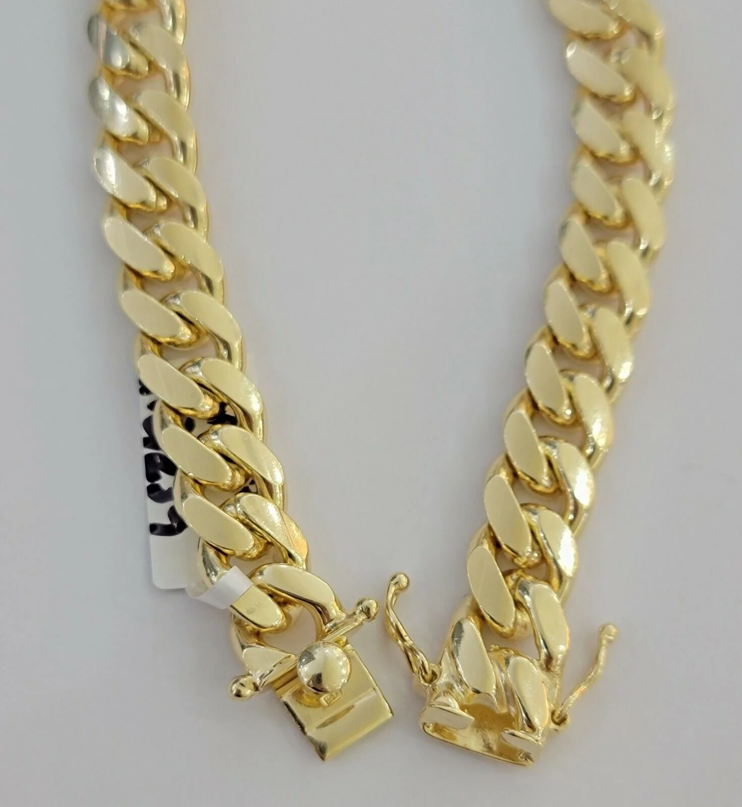 Mens 10k Gold Bracelet 9 Inch Miami Cuban Link 11mm Solid 10KT Yellow Gold REAL - Image 6
