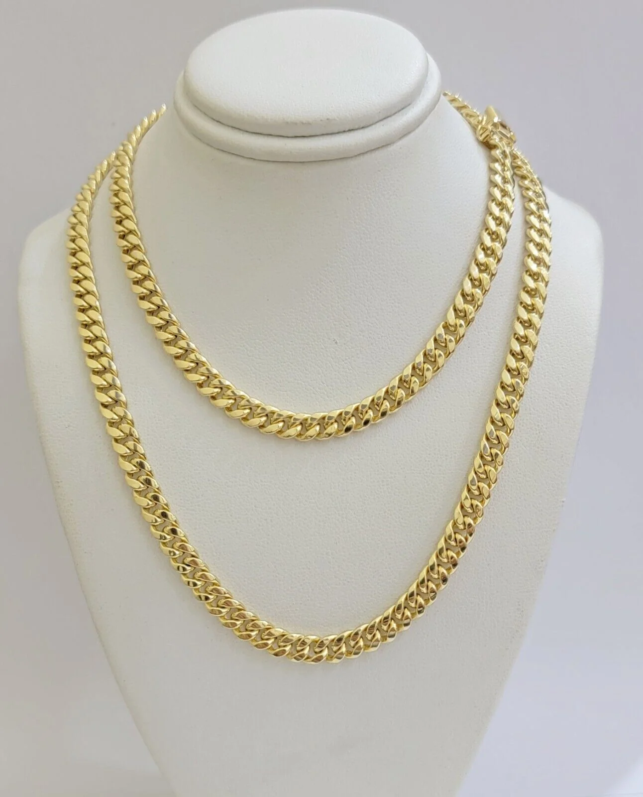Mens 10k Gold Chain Necklace 6mm Miami Cuban Link 18 - 28 Inch REAL 10kt Yellow - Image 11
