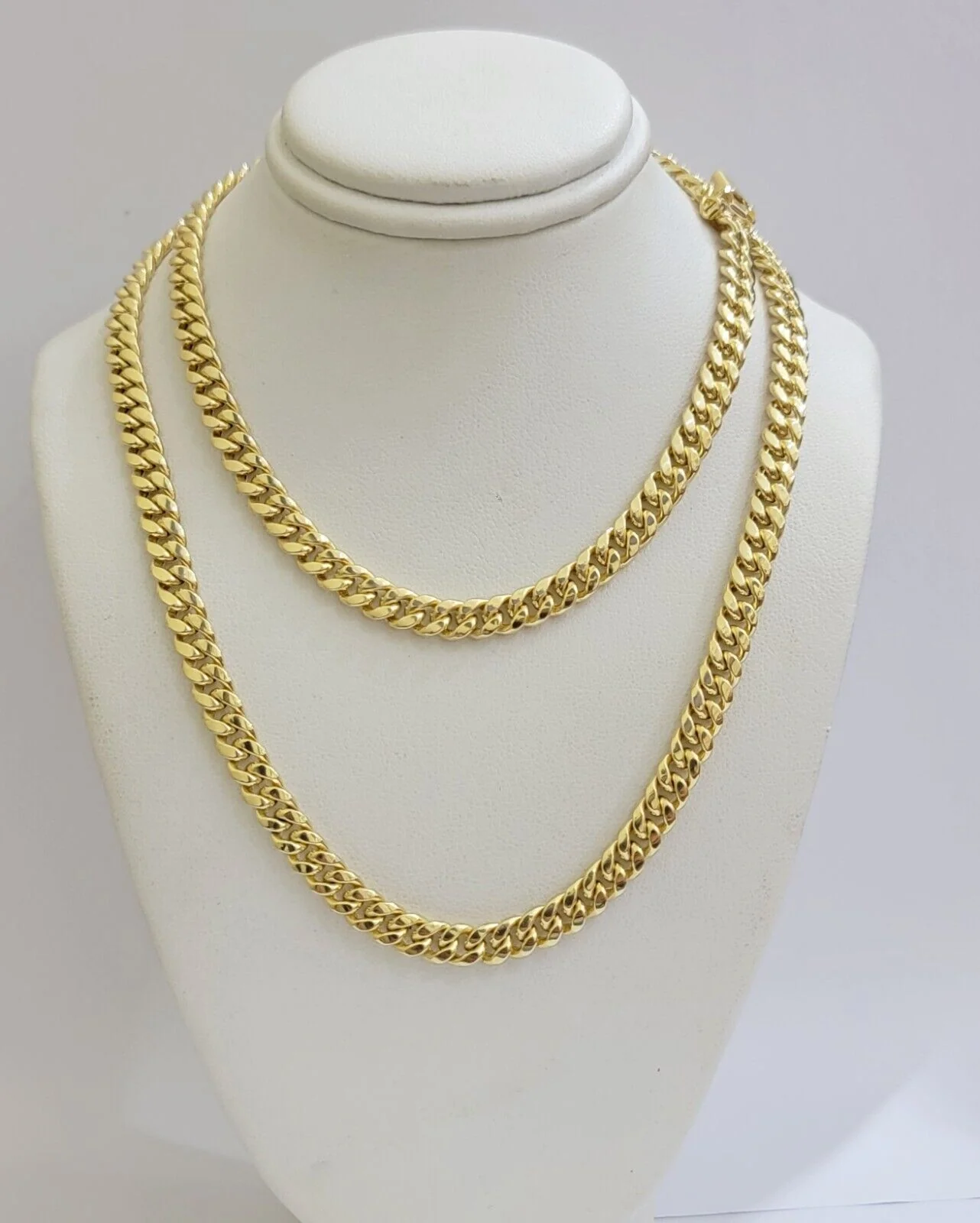 Mens 10k Gold Chain Necklace 6mm Miami Cuban Link 18 - 28 Inch REAL 10kt Yellow - Image 13