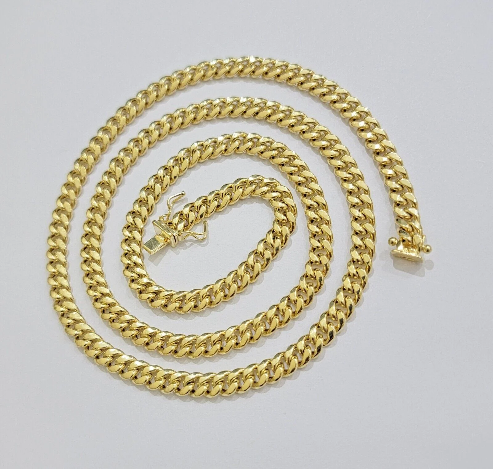 Mens 10k Gold Chain Necklace 6mm Miami Cuban Link 18 - 28 Inch REAL 10kt Yellow - Image 6