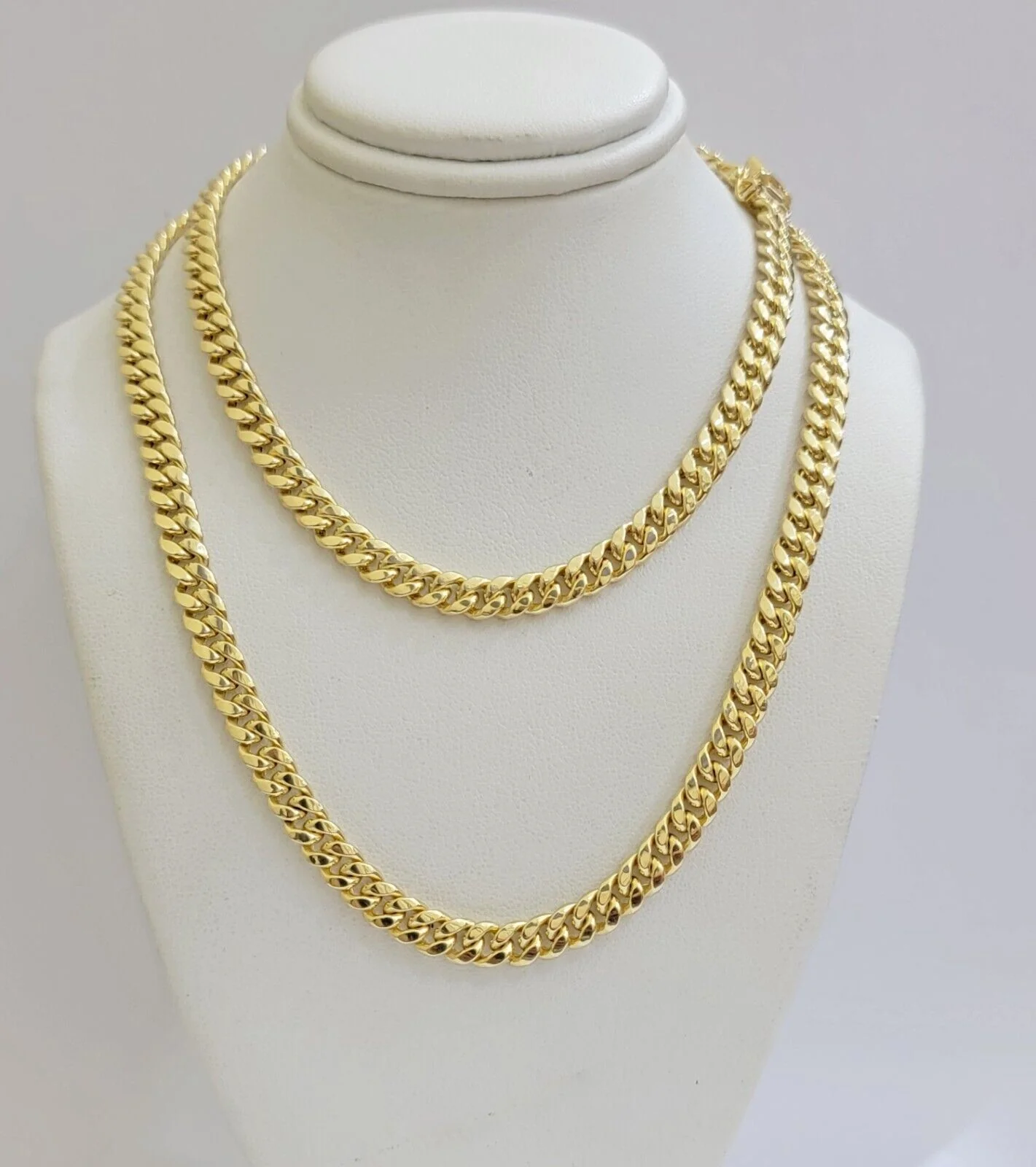 Mens 10k Gold Chain Necklace 6mm Miami Cuban Link 18 - 28 Inch REAL 10kt Yellow - Image 8