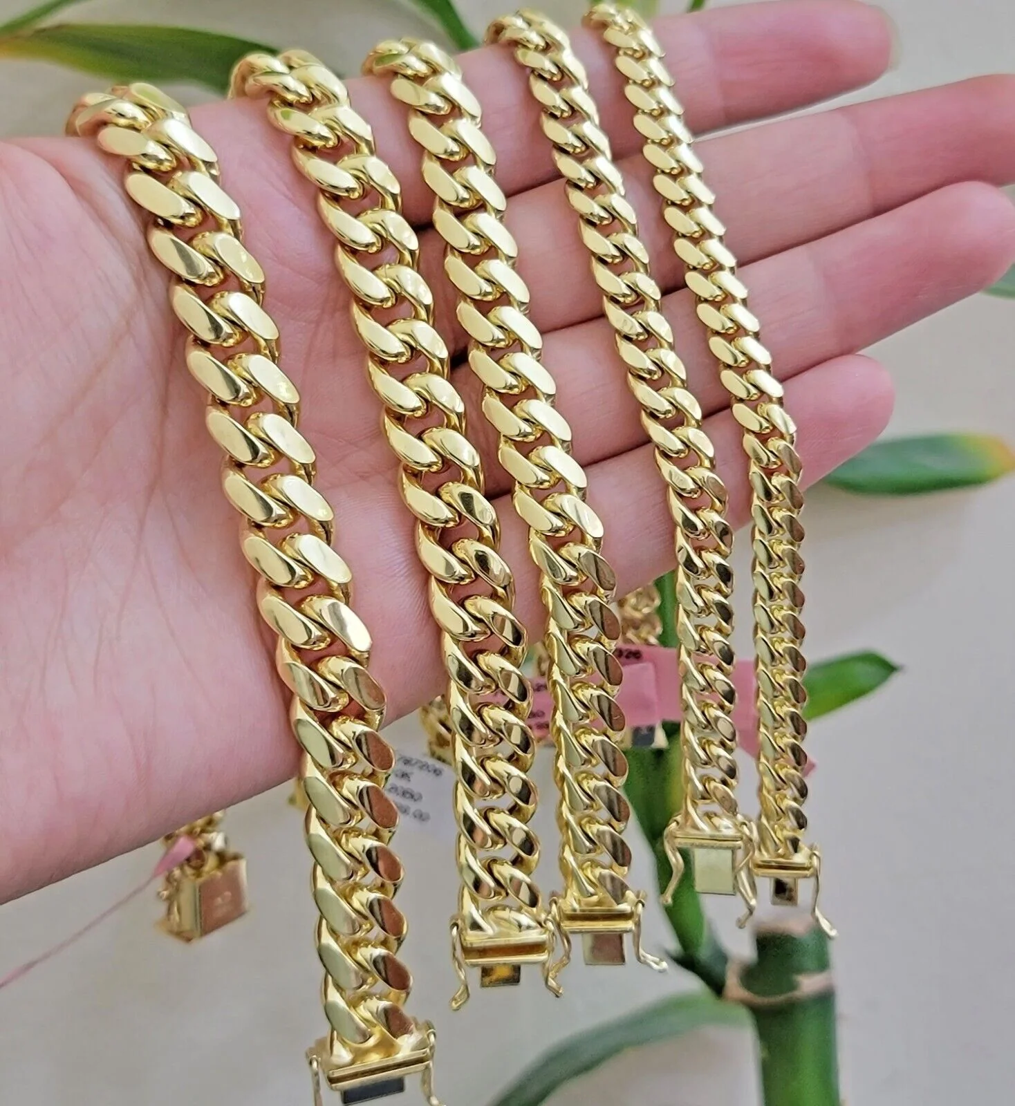 Mens 14k Gold Bracelet Miami Cuban Link REAL 14kt SOLID 6 -10mm & 7.5- 9 Inch - Image 10