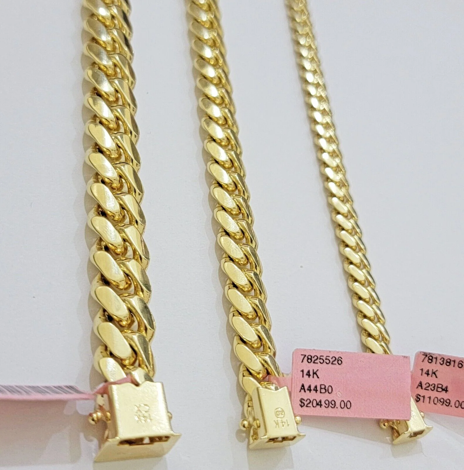 Mens 14k Gold Bracelet Miami Cuban Link REAL 14kt SOLID 6 -10mm & 7.5- 9 Inch - Image 12