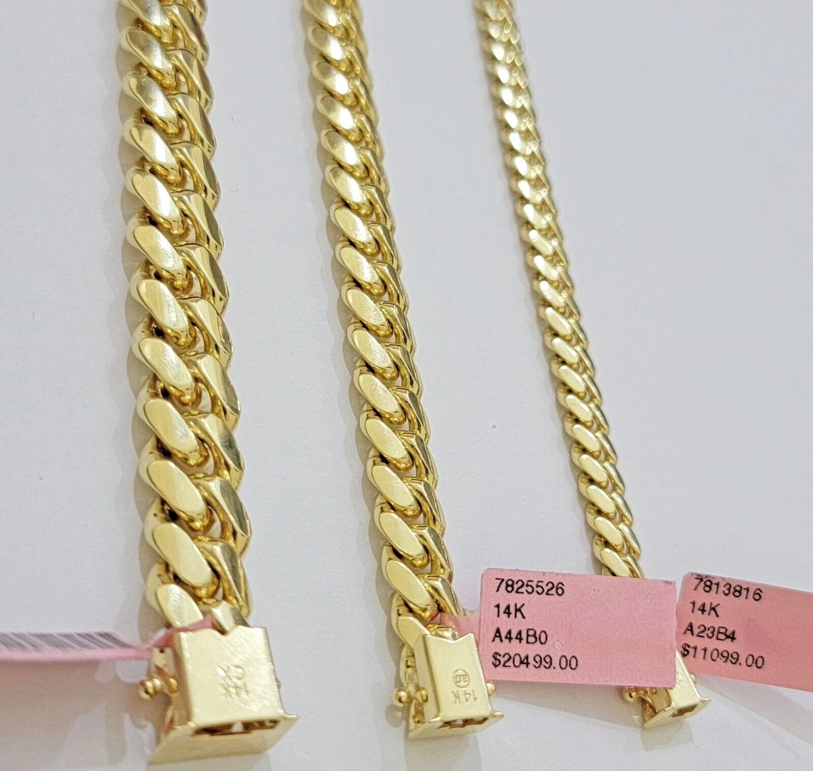 Mens 14k Gold Bracelet Miami Cuban Link REAL 14kt SOLID 6 -10mm & 7.5- 9 Inch - Image 9