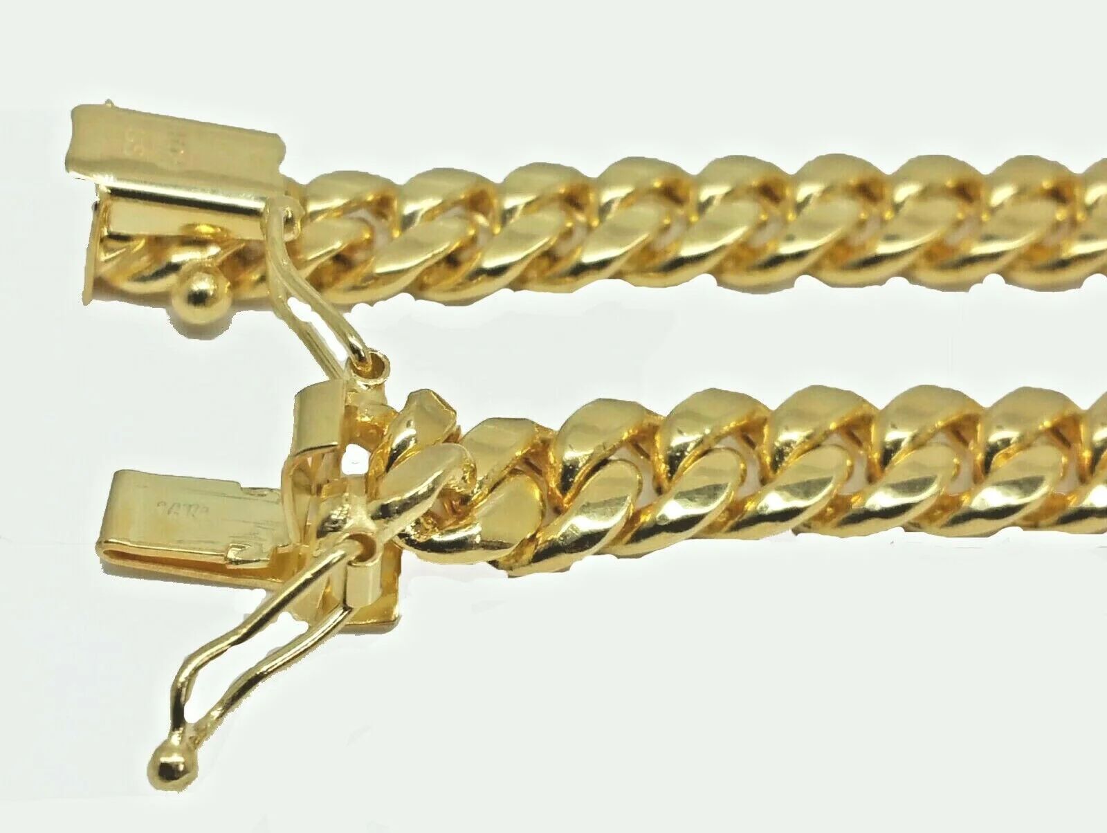 Mens 14k Gold Chain 8mm Miami cuban Link 18 - 30 Inch REAL 14KT Yelllow Gold - Image 10