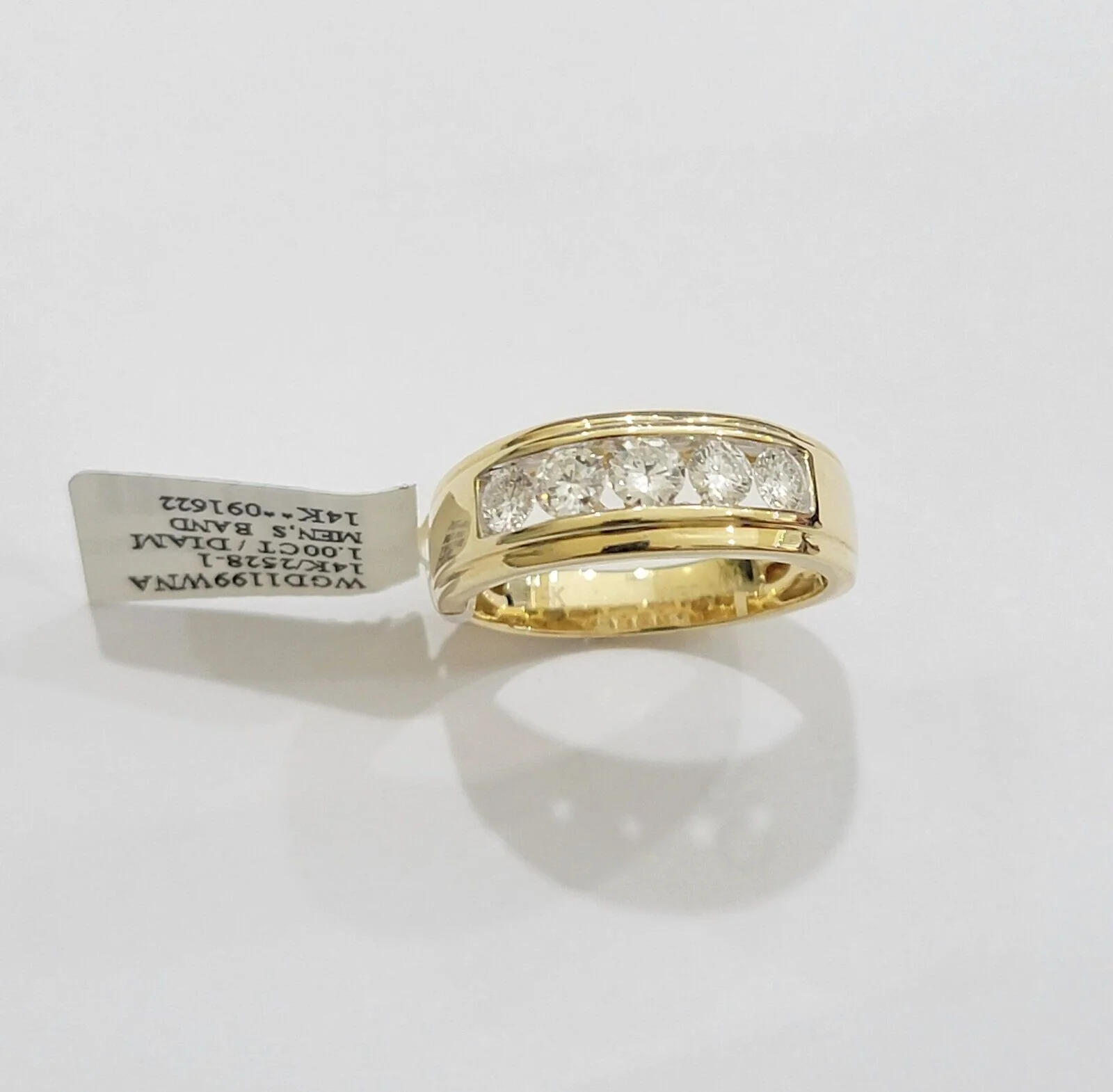 Mens 14k Yellow Gold 1CT Diamond Ring Band Natural Wedding Band, Valentine Sale Ring Sizes 6,7,8,9,10,11 & 12 - Image 7