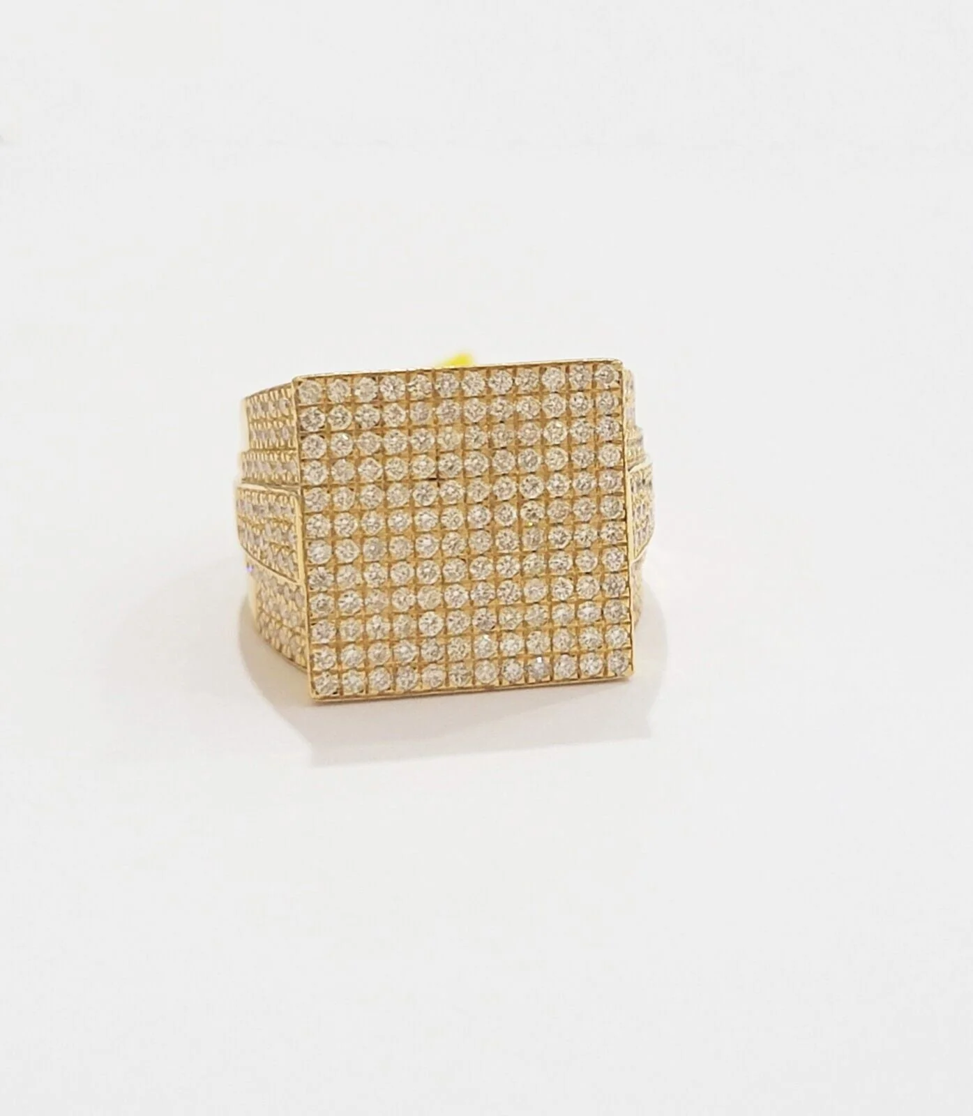 Mens diamond ring 10k yellow gold 2.05 Ct diamonds 10kt dark yellow gold Band All Sizes - Image 2