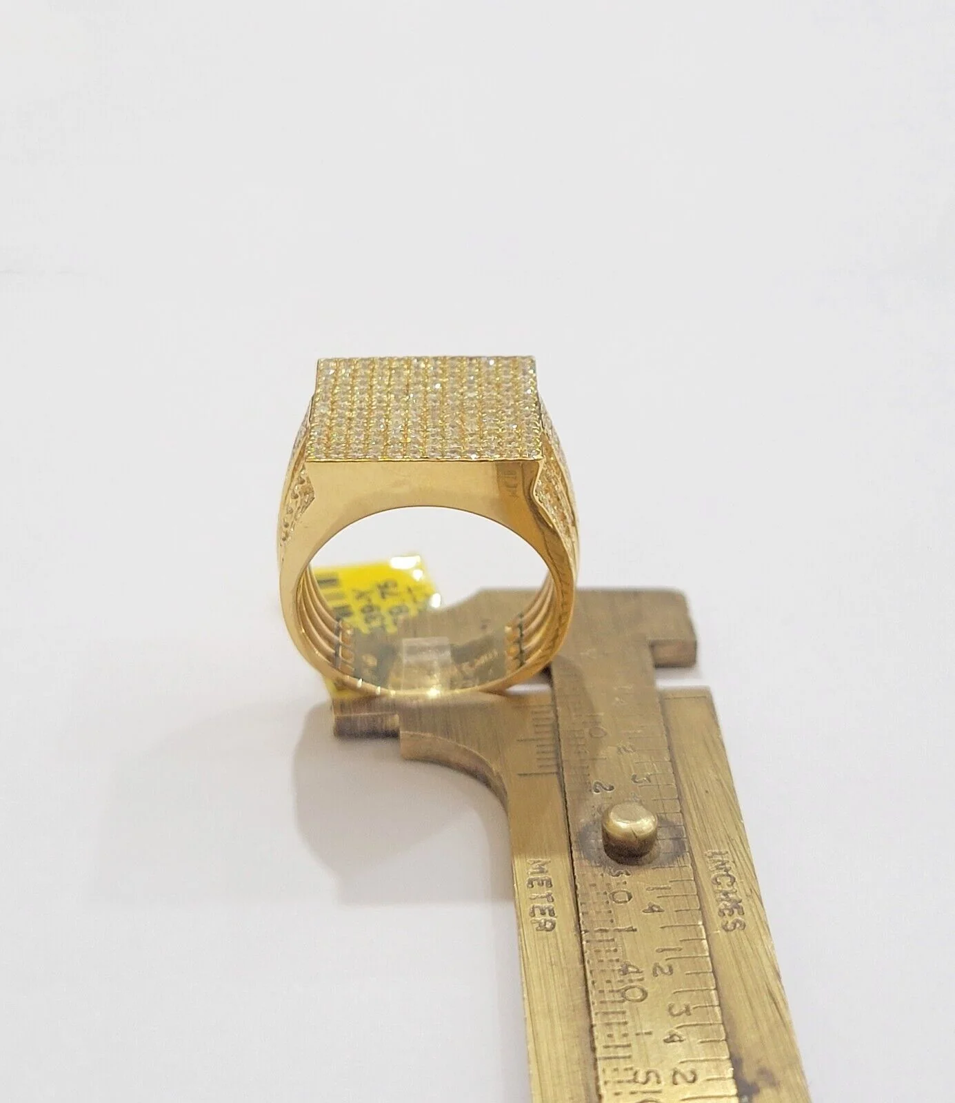 Mens diamond ring 10k yellow gold 2.05 Ct diamonds 10kt dark yellow gold Band All Sizes - Image 5
