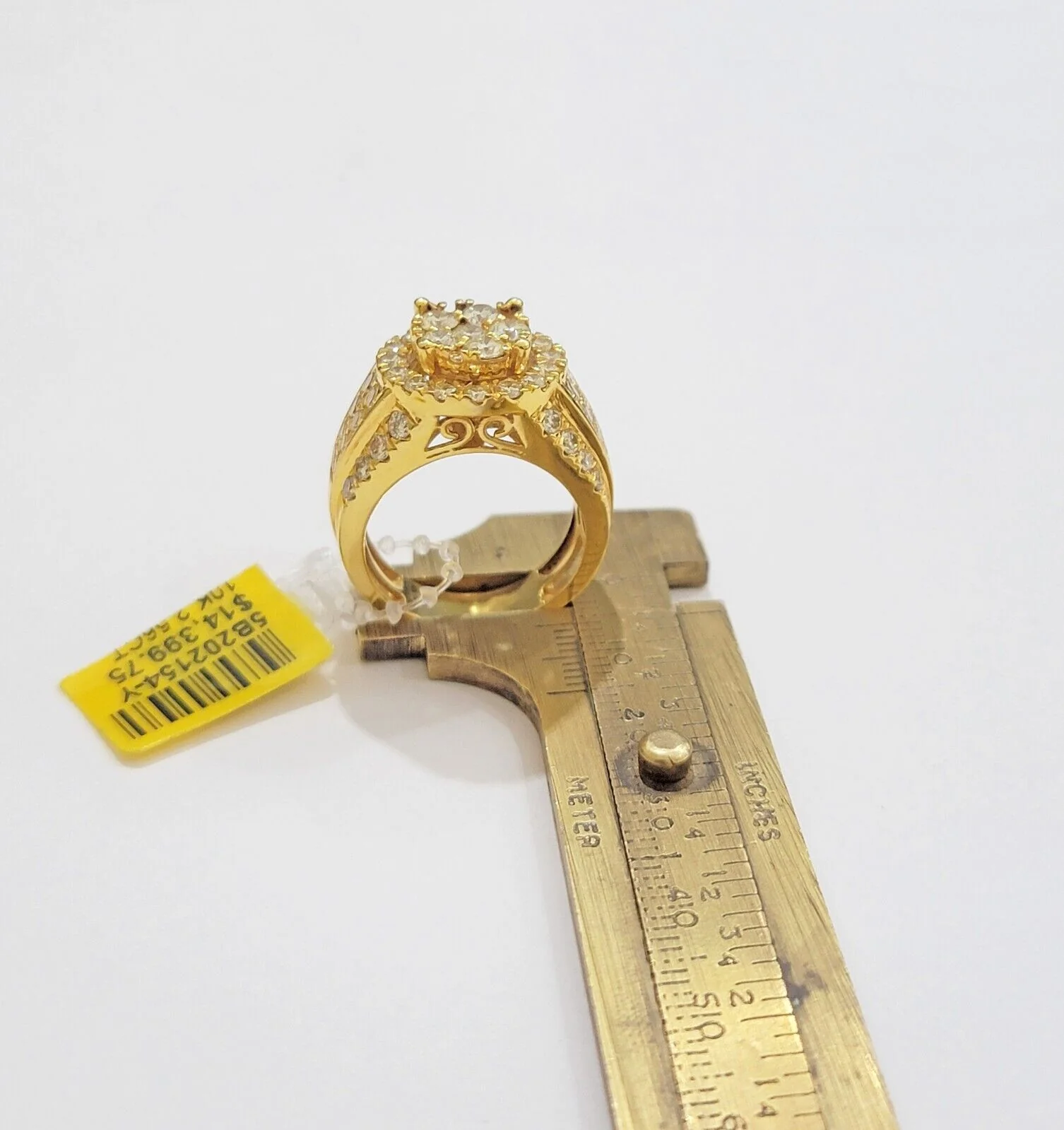 Mens diamond ring 10k yellow gold 2.56 Ct diamonds 10kt dark yellow gold Band All Sizes - Image 5