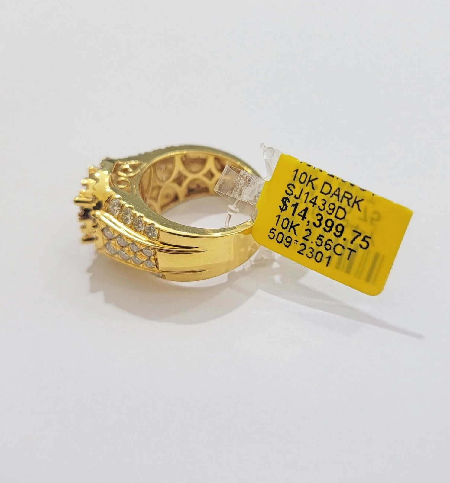 Mens diamond ring 10k yellow gold 2.56 Ct diamonds 10kt dark yellow gold Band All Sizes - Image 6