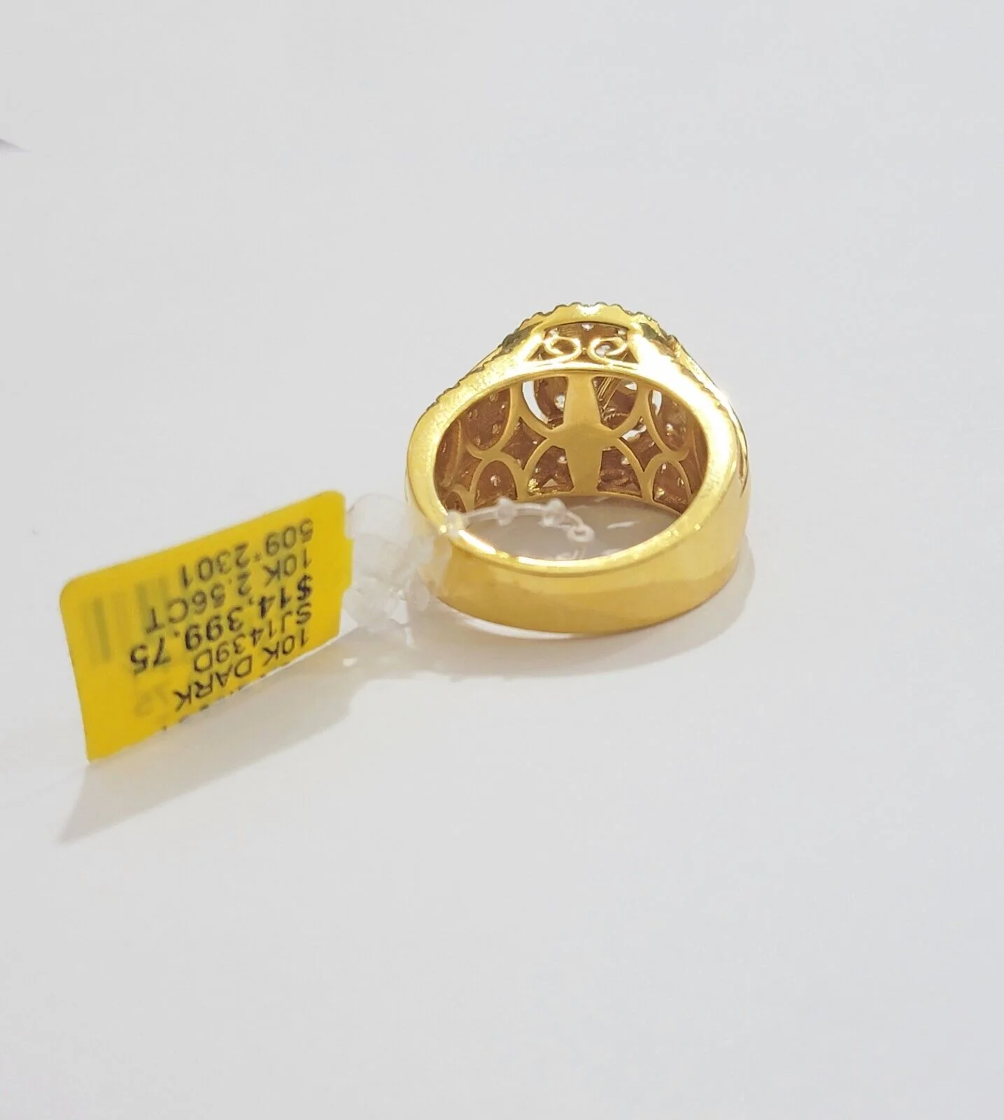 Mens diamond ring 10k yellow gold 2.56 Ct diamonds 10kt dark yellow gold Band All Sizes - Image 8