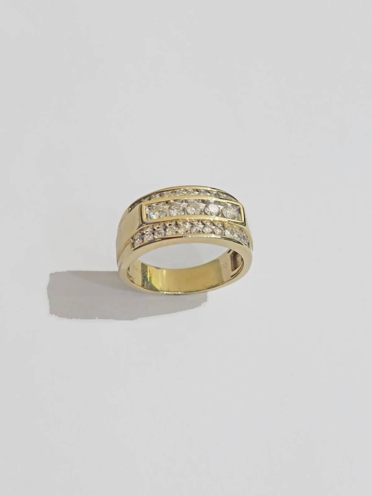 Real 10k 1CT Diamond Ring Men Band Natural Diamonds and Genuine 10kt Yellow Gold - Image 12