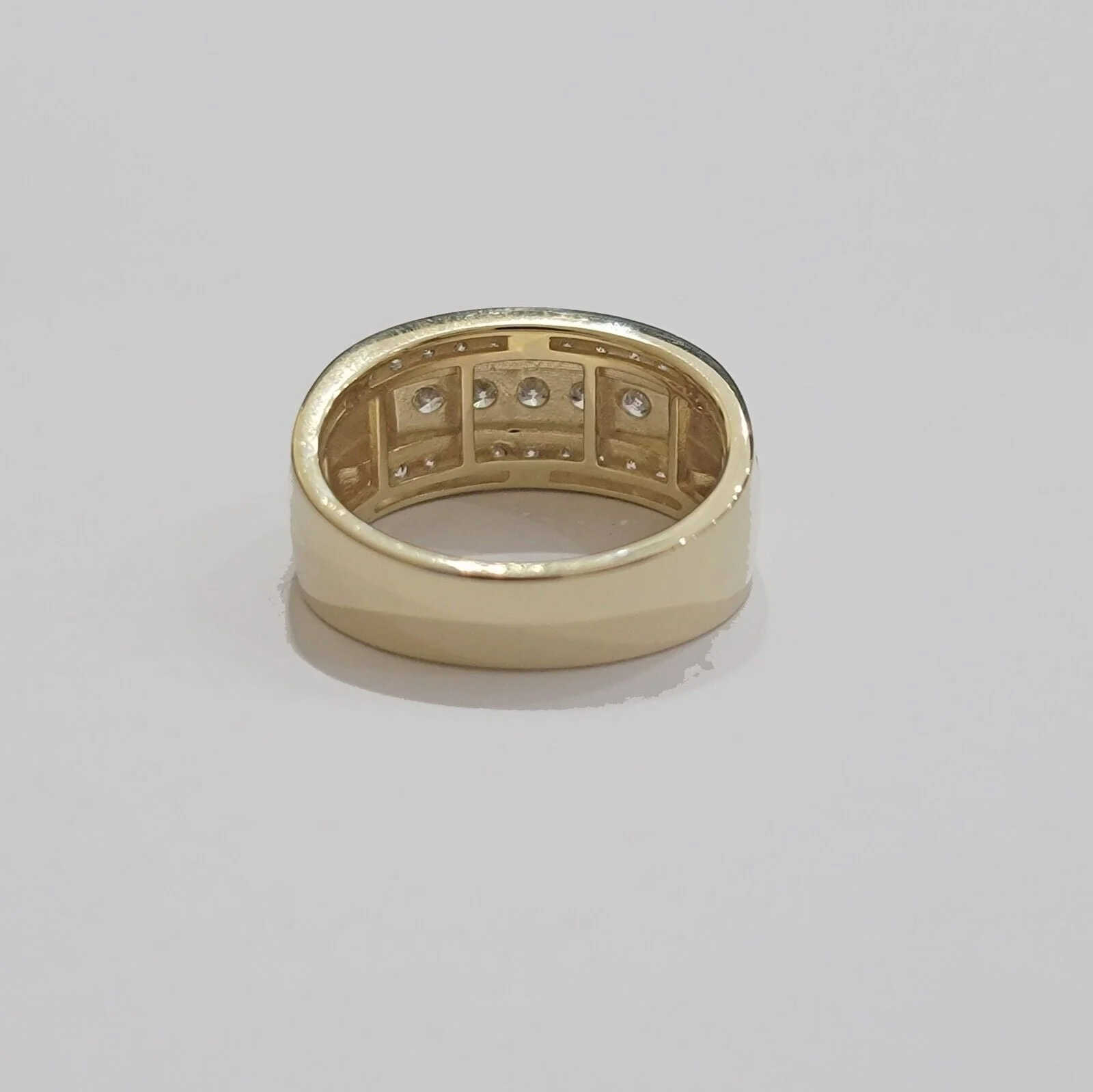 Real 10k 1CT Diamond Ring Men Band Natural Diamonds and Genuine 10kt Yellow Gold - Image 5