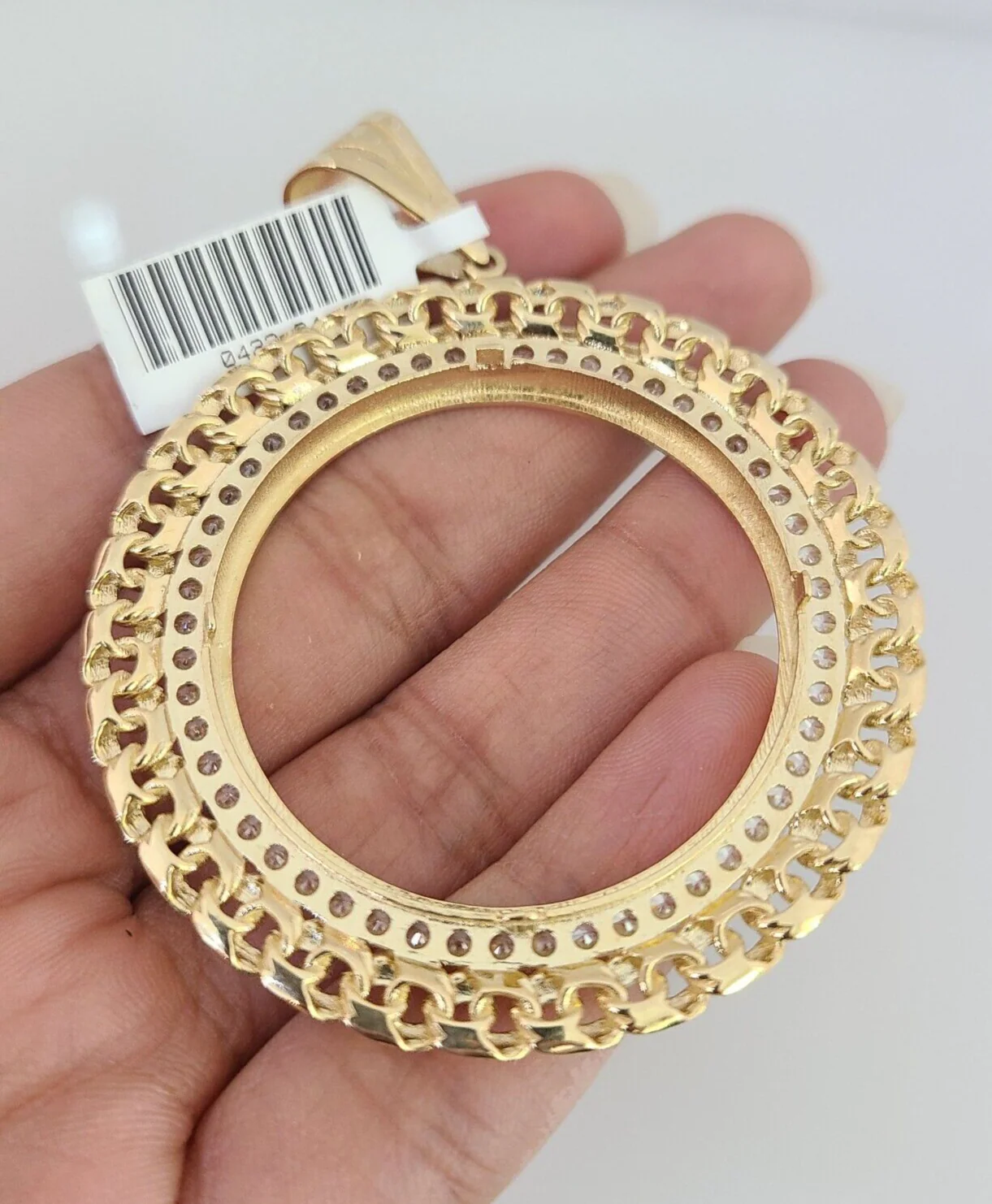 Real 10k Bezel Ring Pendant Centenario Coin Yellow Gold Mexico Mexican Charm - Image 3
