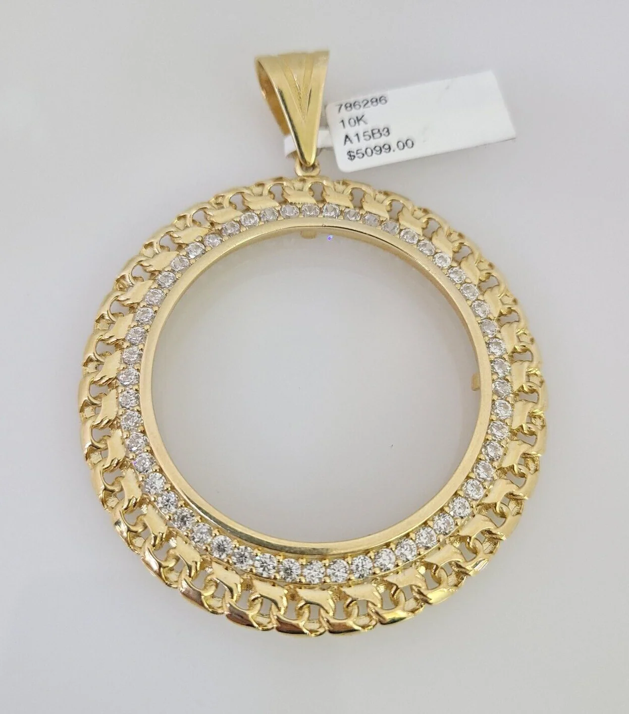 Real 10k Bezel Ring Pendant Centenario Coin Yellow Gold Mexico Mexican Charm - Image 4