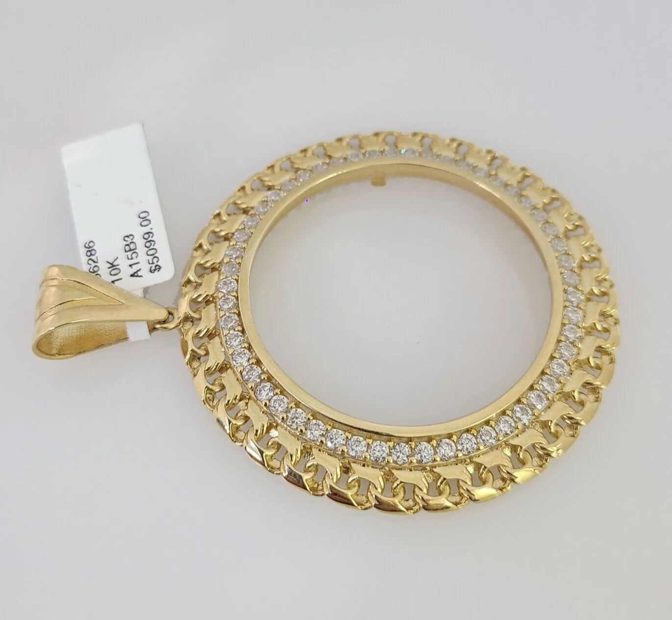 Real 10k Bezel Ring Pendant Centenario Coin Yellow Gold Mexico Mexican Charm - Image 5
