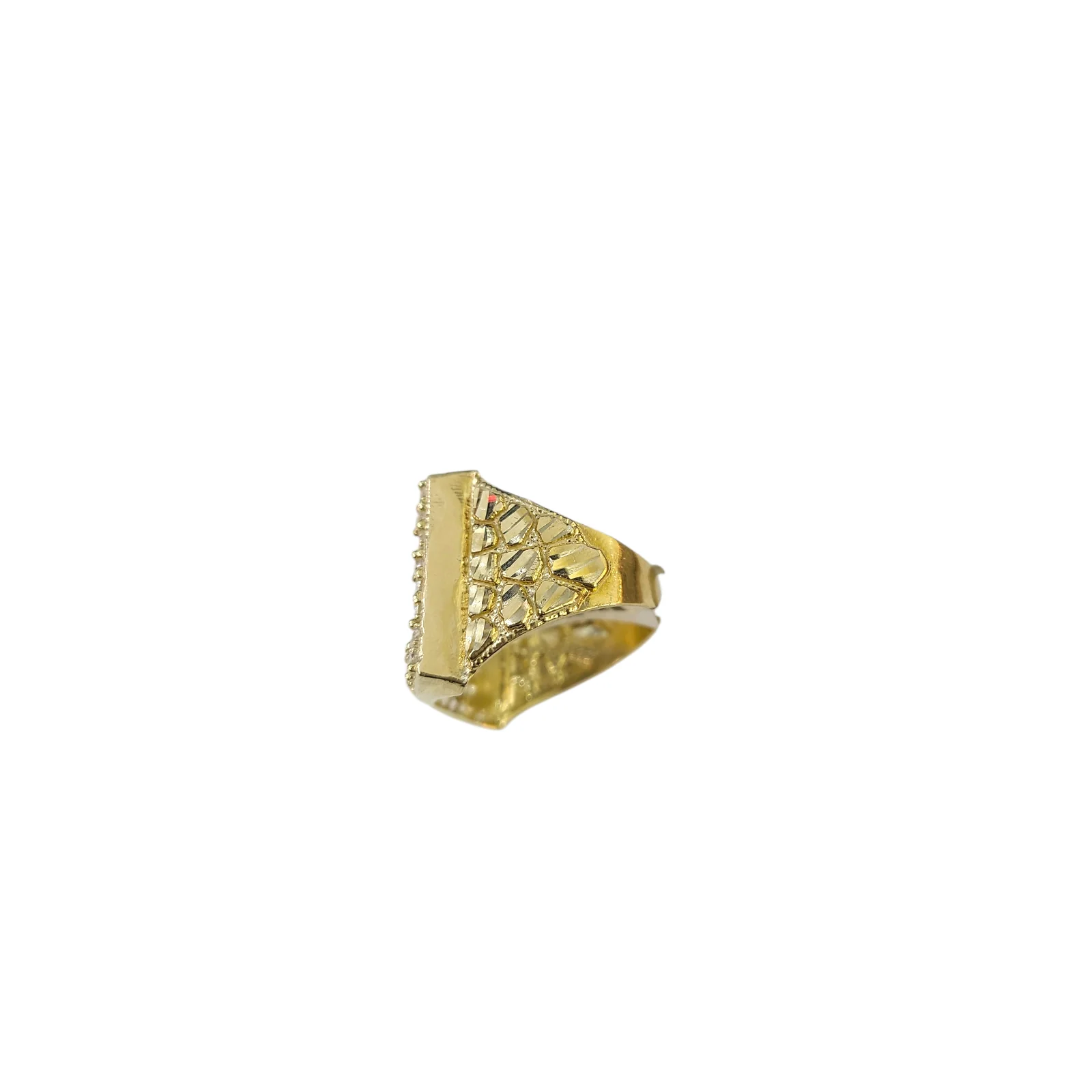 Real 10k Big Nugget Ring Yellow Gold Men 10Kt Genuine - Image 5