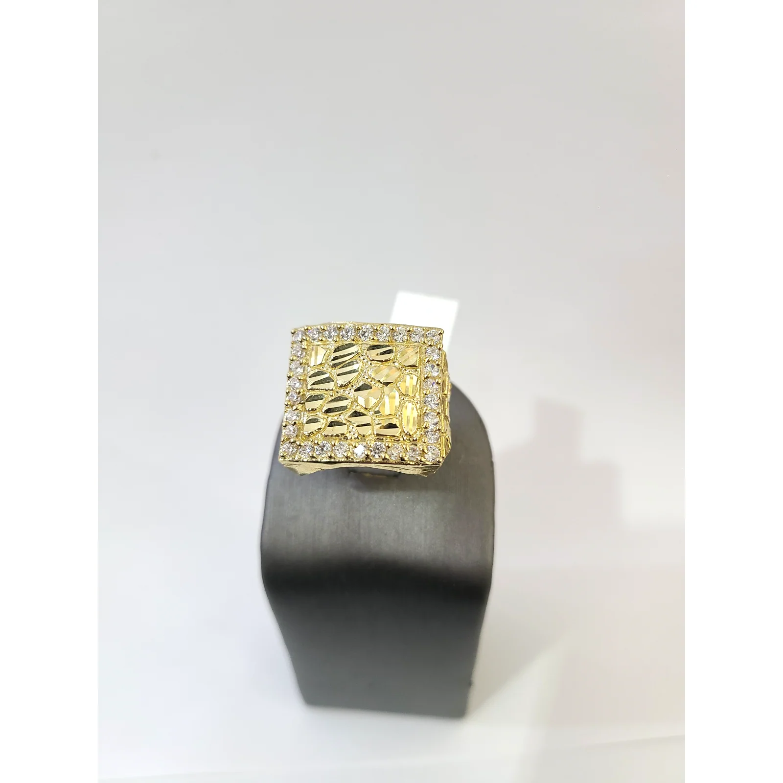 Real 10k Big Nugget Ring Yellow Gold Men 10Kt Genuine - Image 6