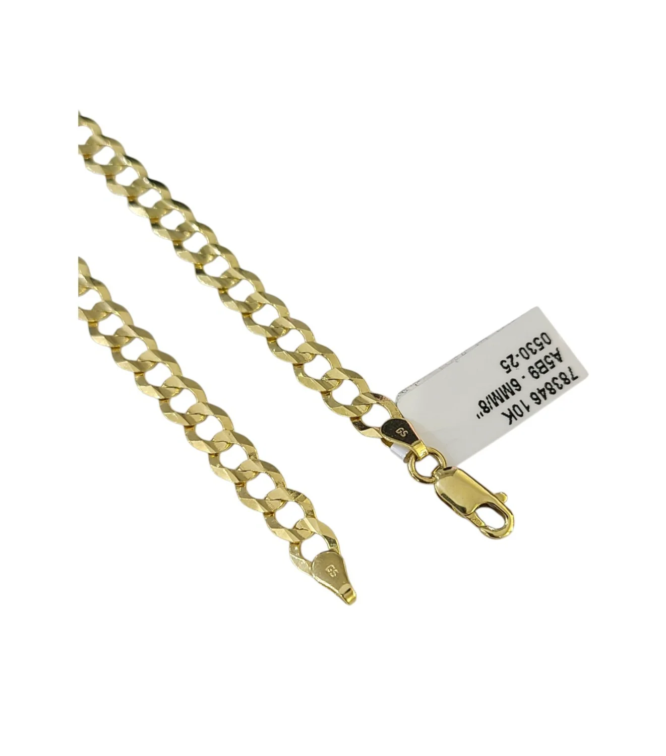 Real 10k Cuban Curb Bracelet Yellow Gold Solid 8 Inch 6mm 10kt Bracelet - Image 3