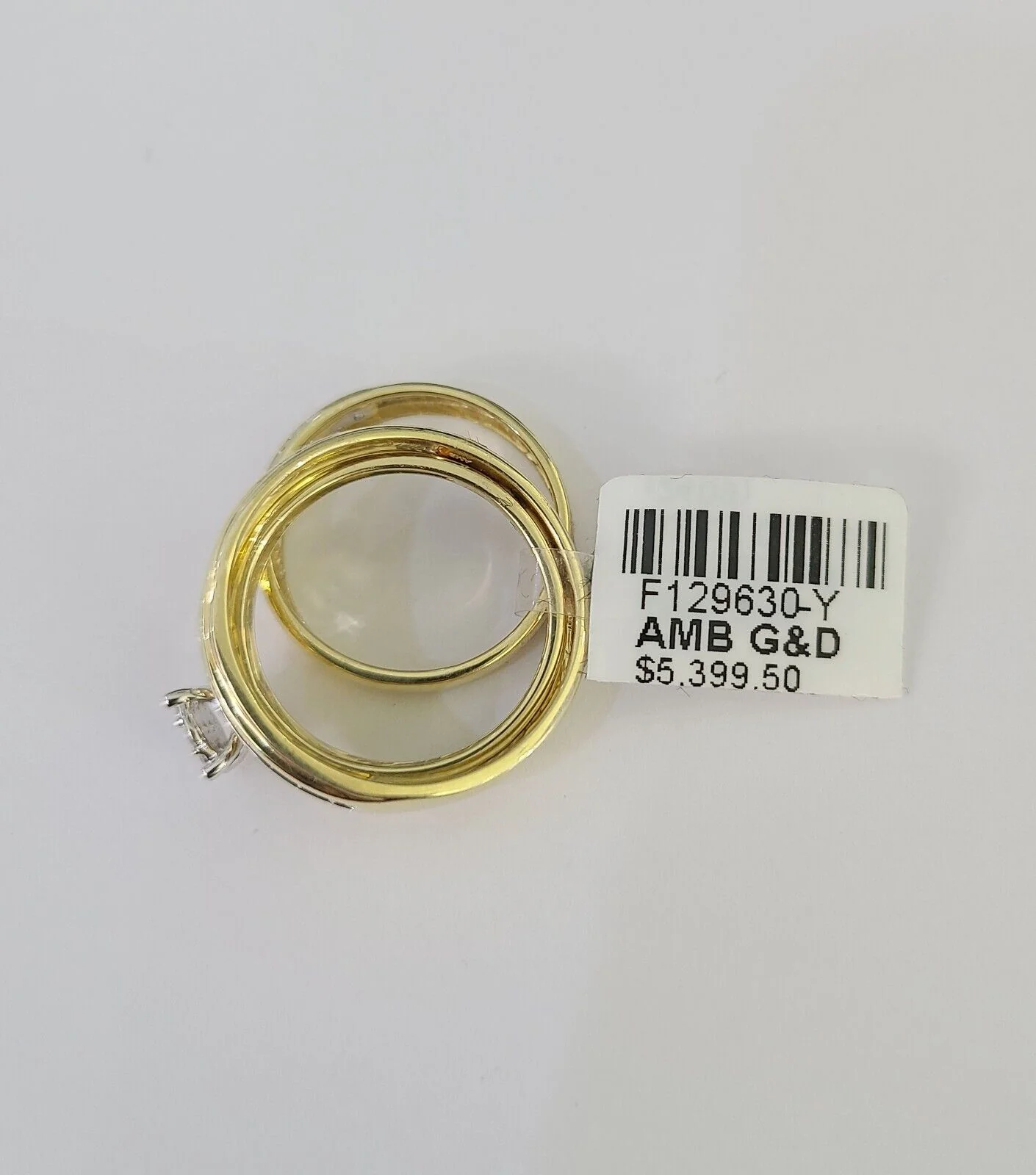 REAL 10k Diamond Ring Ladies Men Trio SET Wedding Engagement Genuine Yellow Gold - Image 5