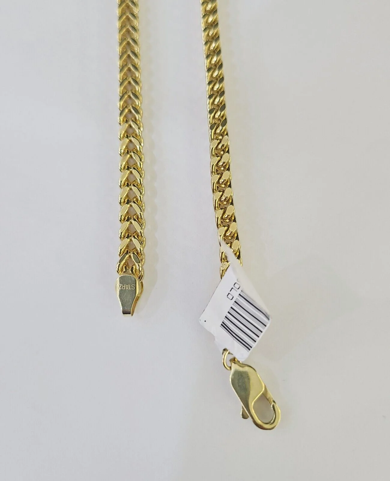 Real 10k Franco Chain Yellow gold 4mm 18inch necklace lobster lock 10kt - Image 4