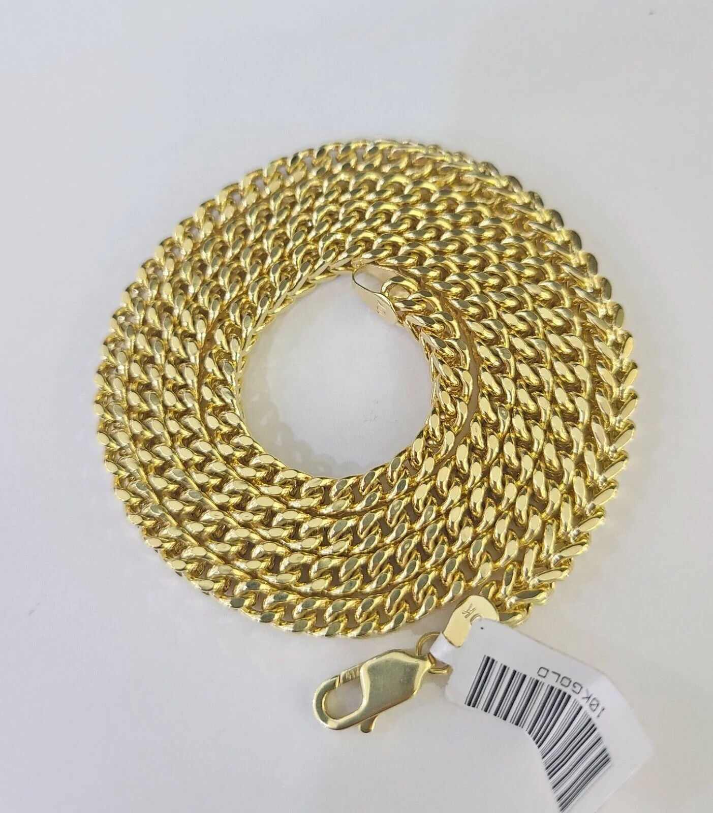 Real 10k Franco Chain Yellow gold 4mm 18inch necklace lobster lock 10kt - Image 6