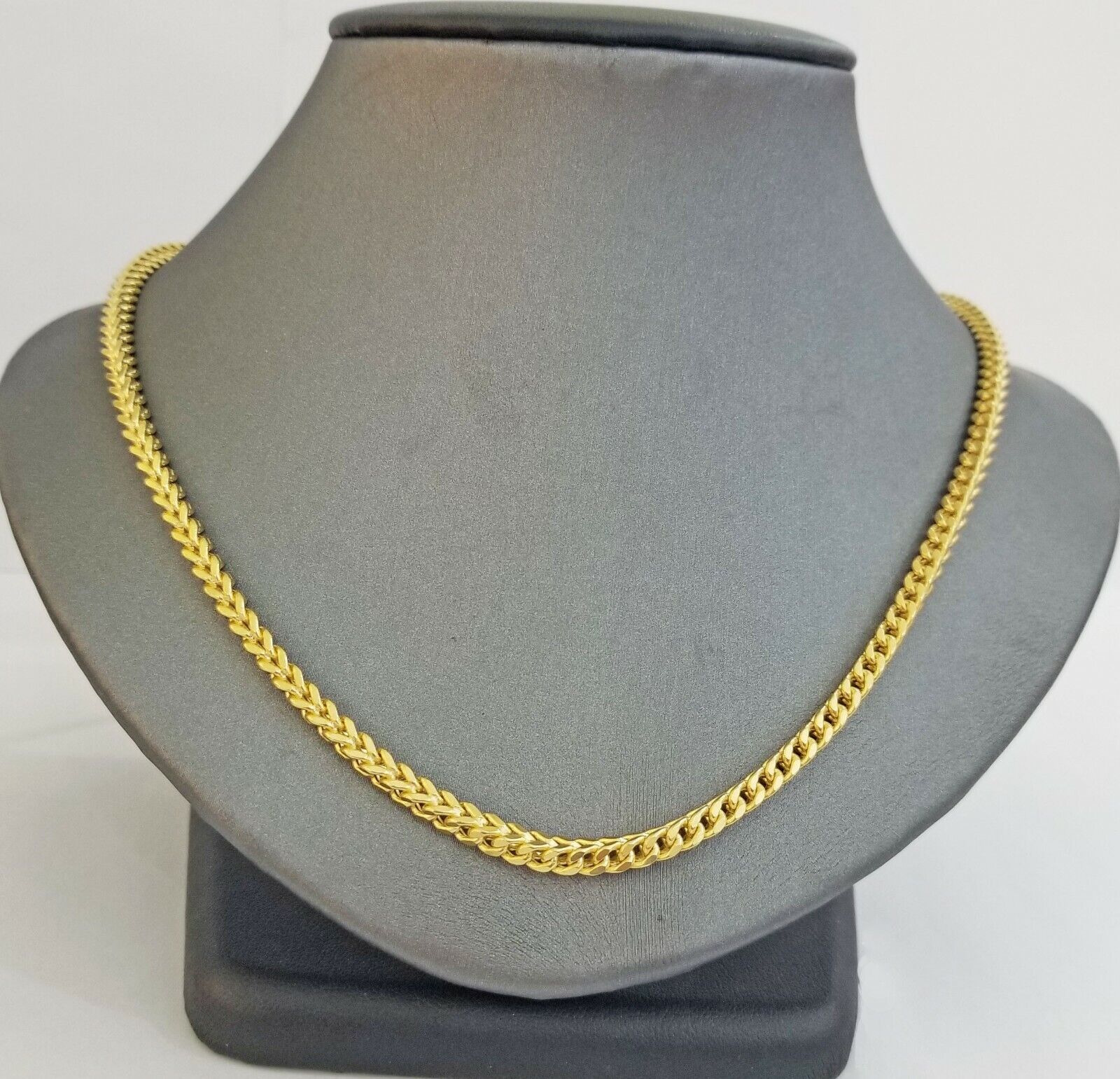 Real 10k Franco Yellow gold Chain 3mm 26 inch necklace lobster lock 10kt - Image 5