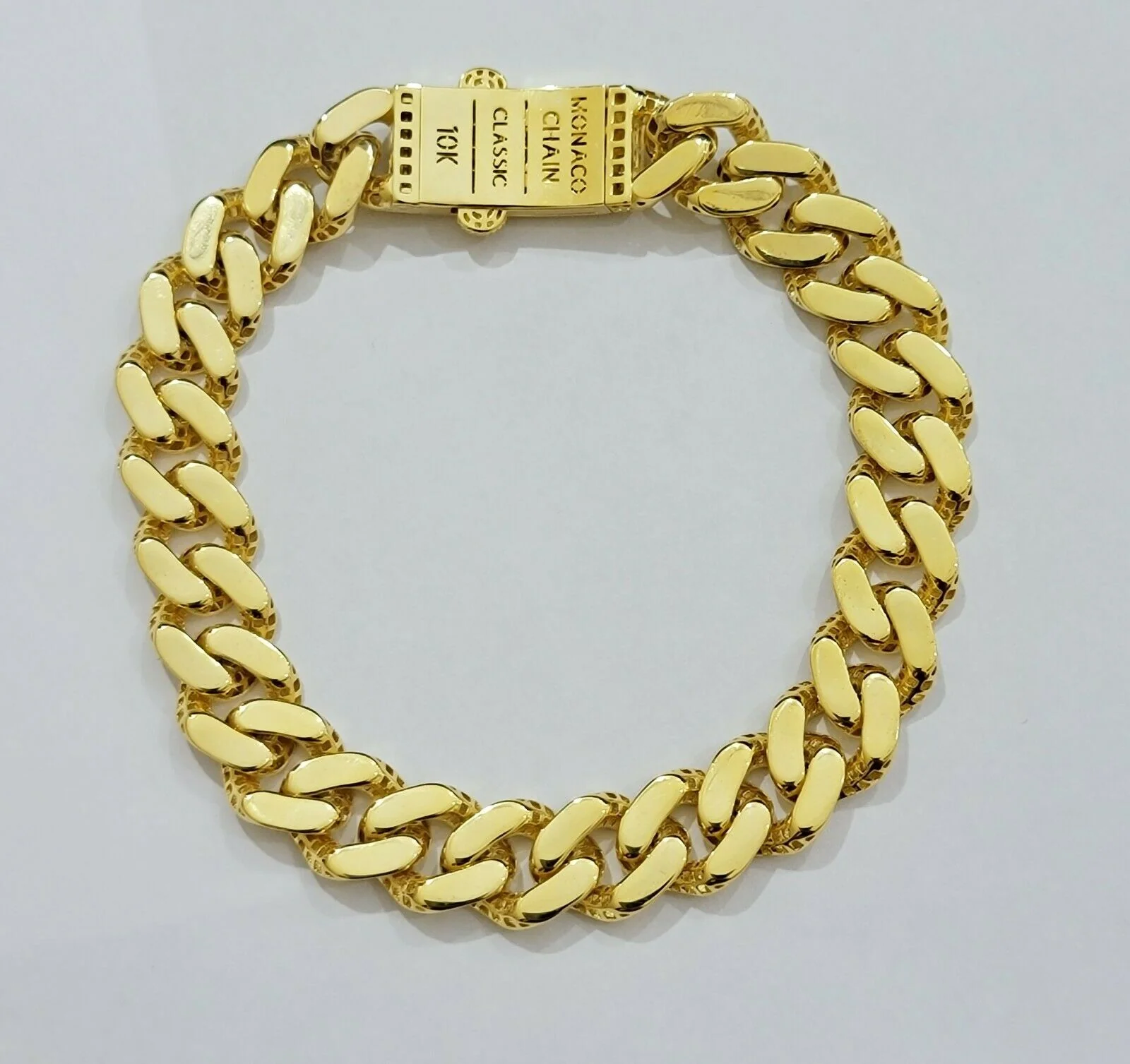 Real 10k Gold 11mm Chain 26" Bracelet 8" SET Cuban Royal Link Necklace MEN'S - Image 2