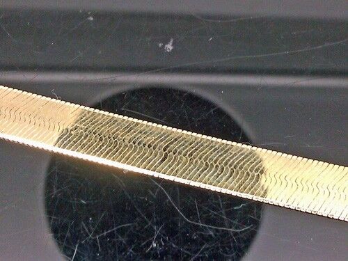 Real 10k Gold 20" Inch 7mm Herringbone Necklace chain Men Women - Image 3