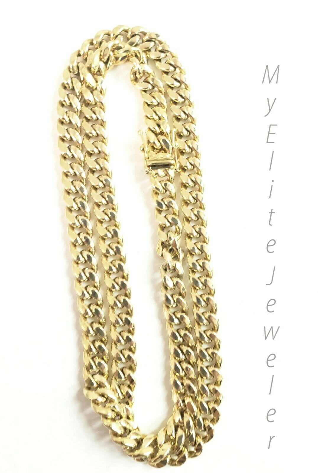 REAL 10K Gold 6mm Miami Cuban Chain Necklace 24" Link Box Lock 10kt Yellow Gold - Image 2