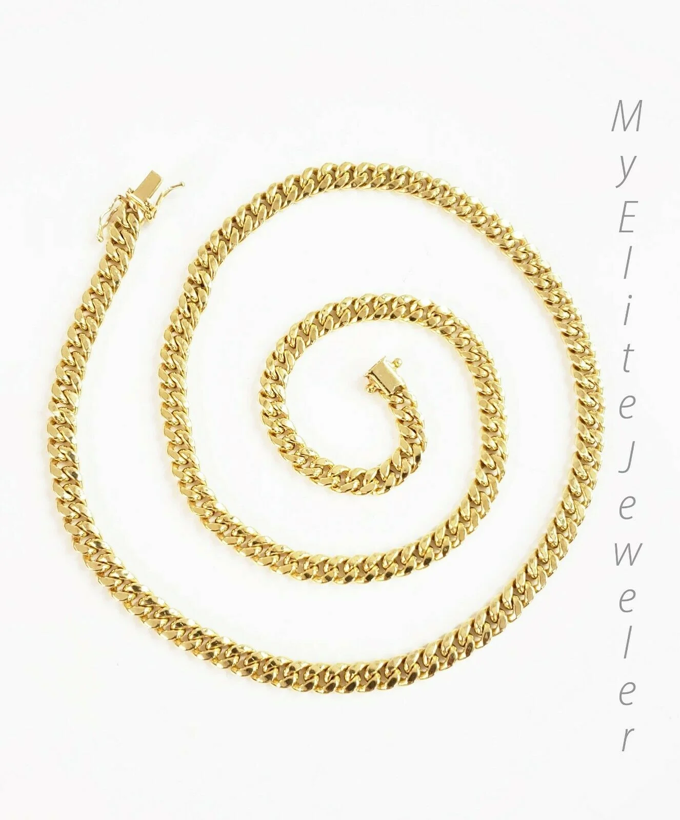 REAL 10K Gold 6mm Miami Cuban Chain Necklace 24" Link Box Lock 10kt Yellow Gold - Image 5