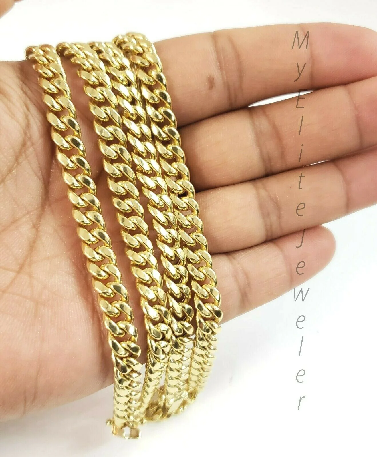 REAL 10K Gold 6mm Miami Cuban Chain Necklace 24" Link Box Lock 10kt Yellow Gold - Image 7