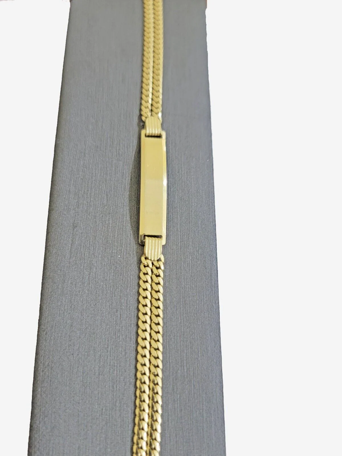 REAL 10k Gold Baby Bracelet ID Miami Cuban Link 5mm 6 Inch Kids SOLID , STRONG - Image 5