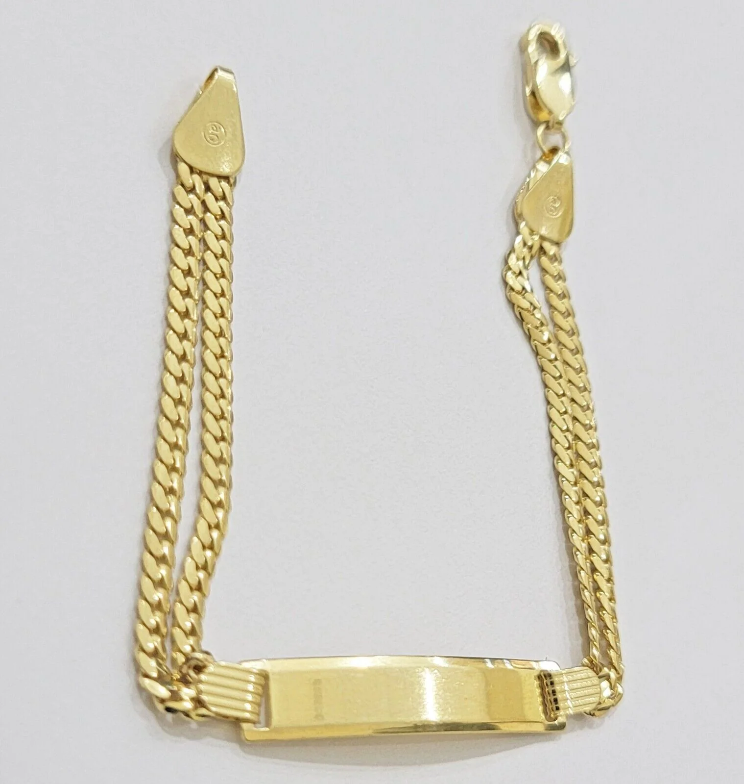 REAL 10k Gold Baby Bracelet ID Miami Cuban Link 5mm 6 Inch Kids SOLID , STRONG - Image 7