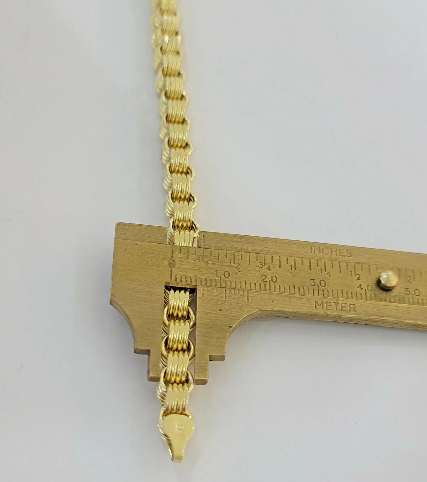 REAL 10k Gold Bracelet Byzantine Box 8" 6mm 10 kt Yellow Gold Men's Genuine 10kt - Image 8