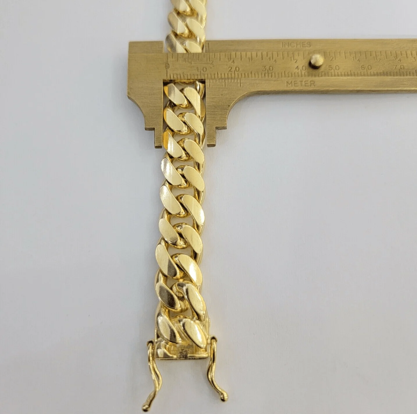 Real 10k Gold Bracelet Mens Miami Cuban Link 9 Inch 13mm Heavy SOLID 10KT , SALE - Image 6